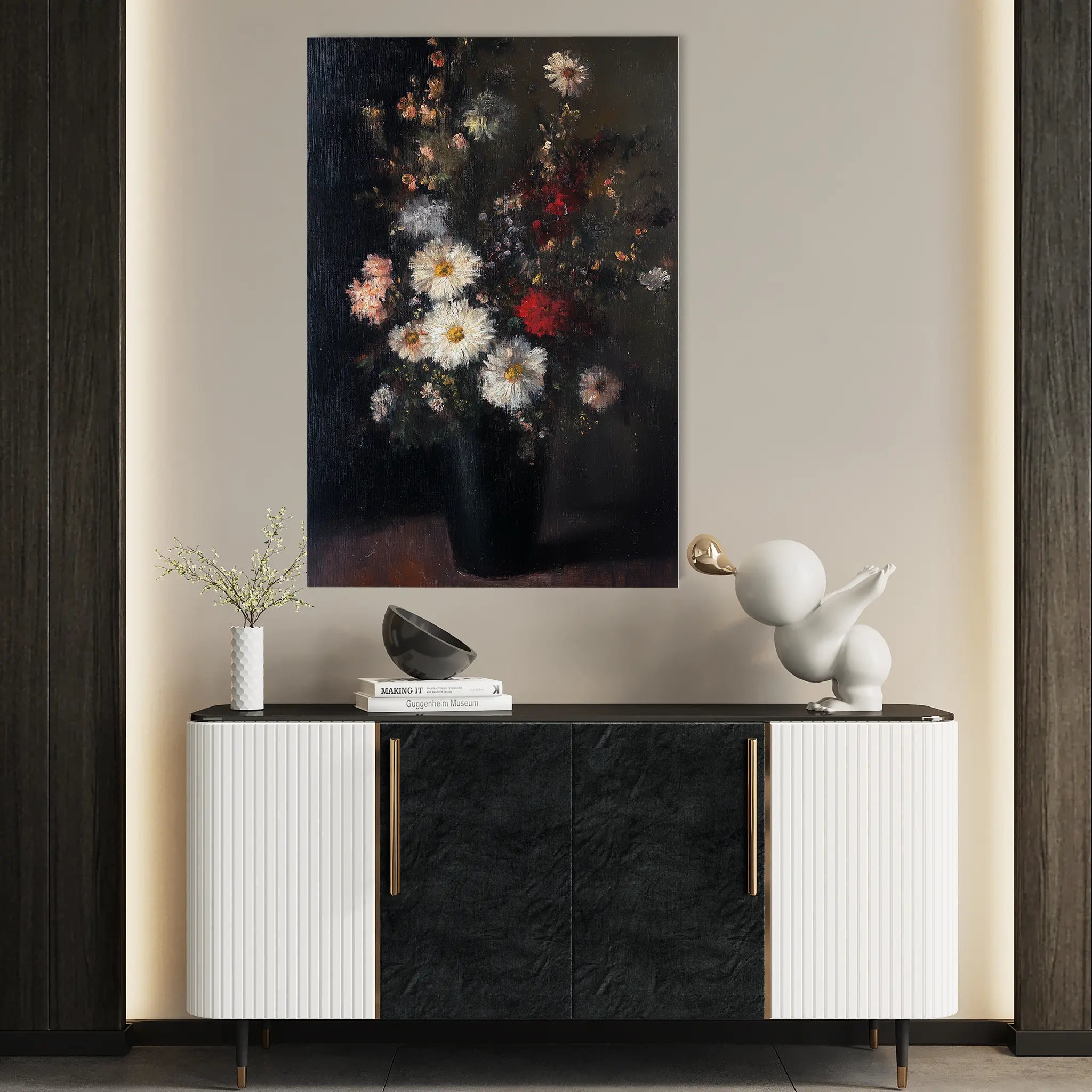 Floral Canvas Wall Art WAD1040-F 90 x 60 cm / Stretched on hidden frame