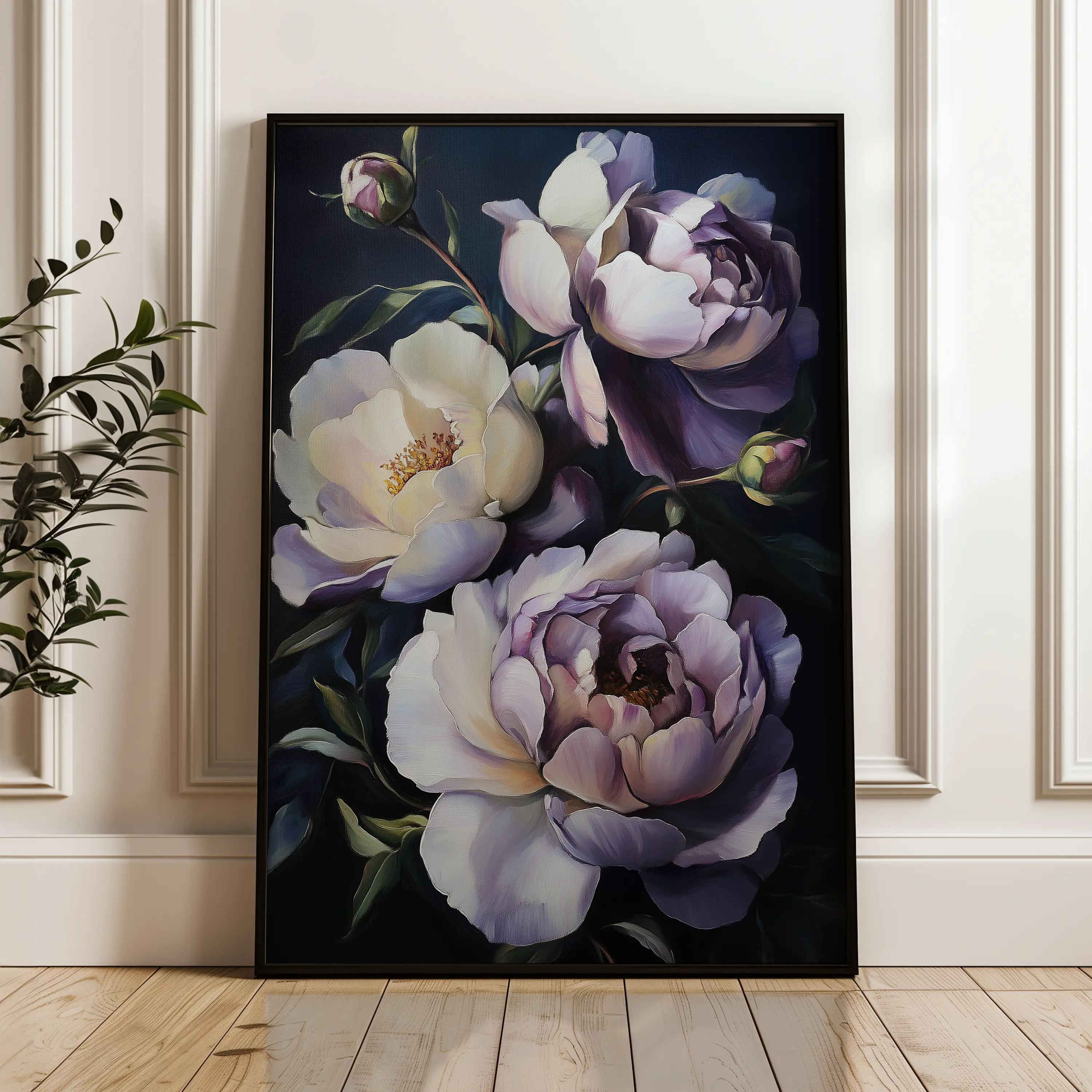 Floral Canvas Wall Art WAD1041-F 90 x 60 cm / Stretched on hidden frame