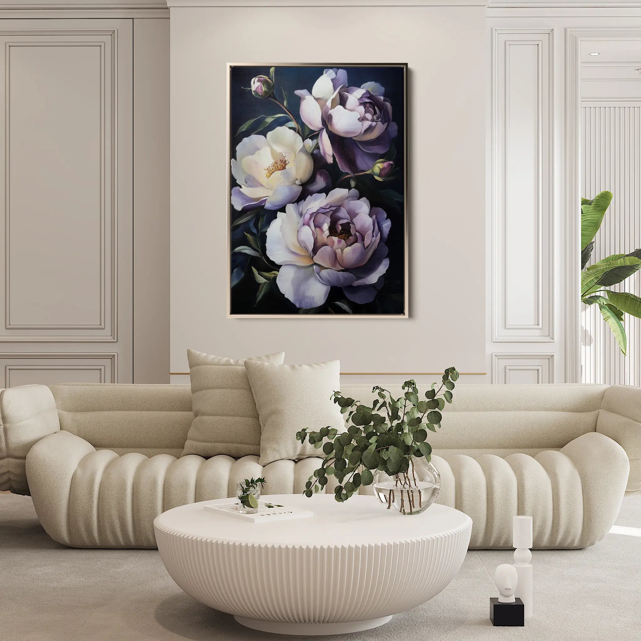 Floral Canvas Wall Art WAD1041-F 90 x 60 cm / Stretched on hidden frame