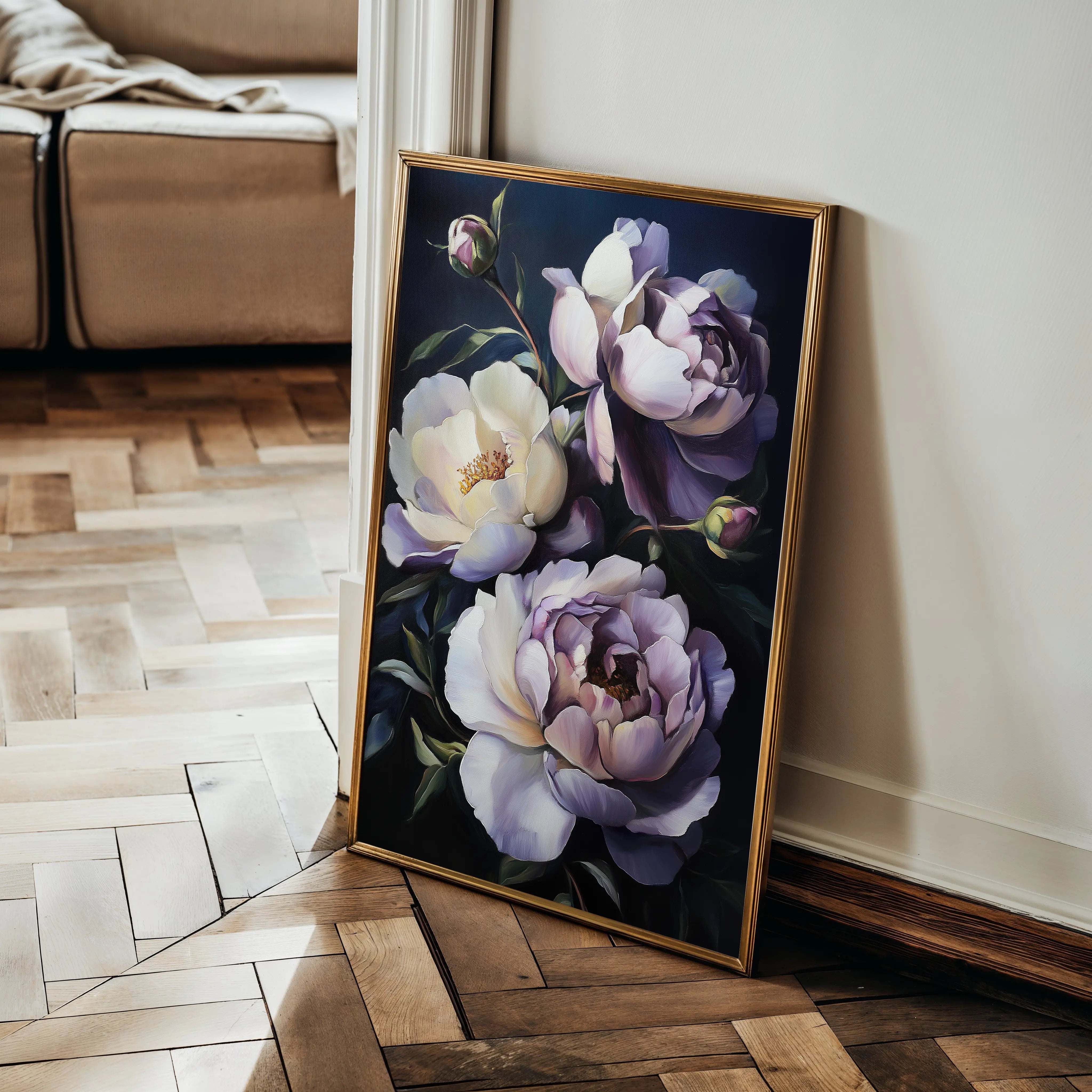 Floral Canvas Wall Art WAD1041-F 90 x 60 cm / Stretched on hidden frame