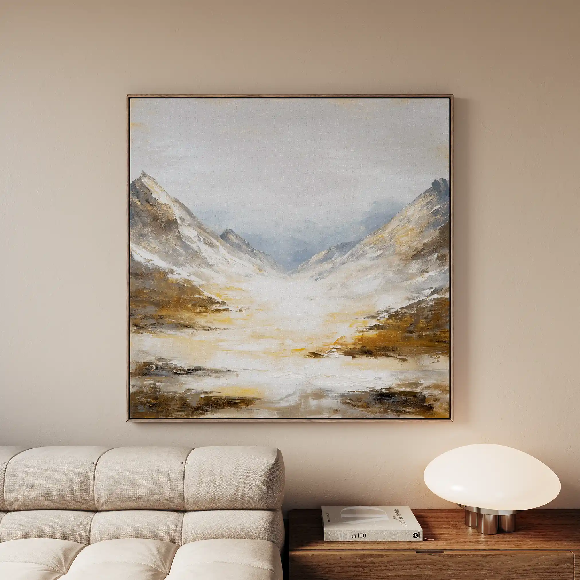 Abstract 1046 Canvas Art 60 x 60 cm / Stretched on hidden frame