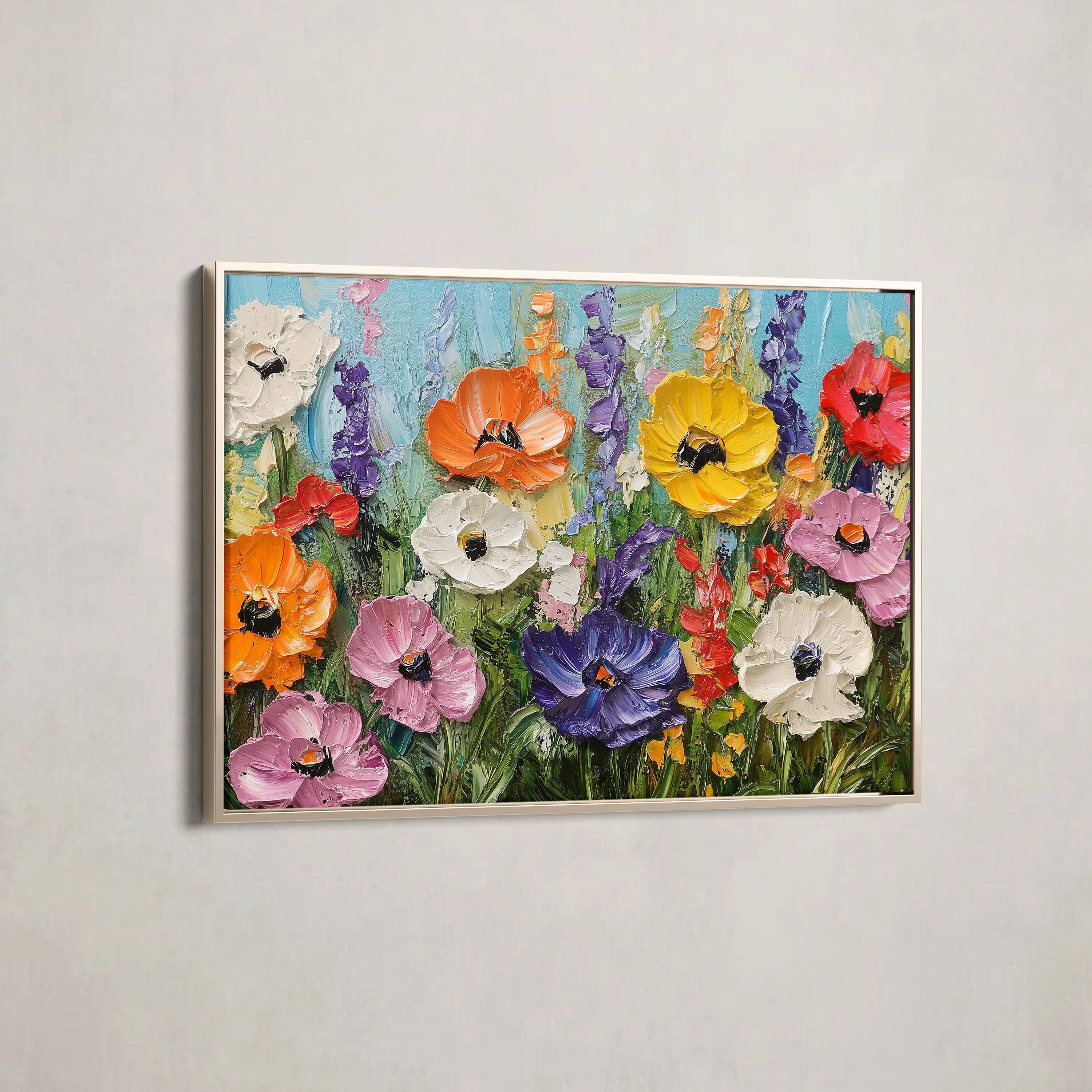 Floral Canvas Wall Art WAD1046-F 90 x 60 cm / Stretched on hidden frame