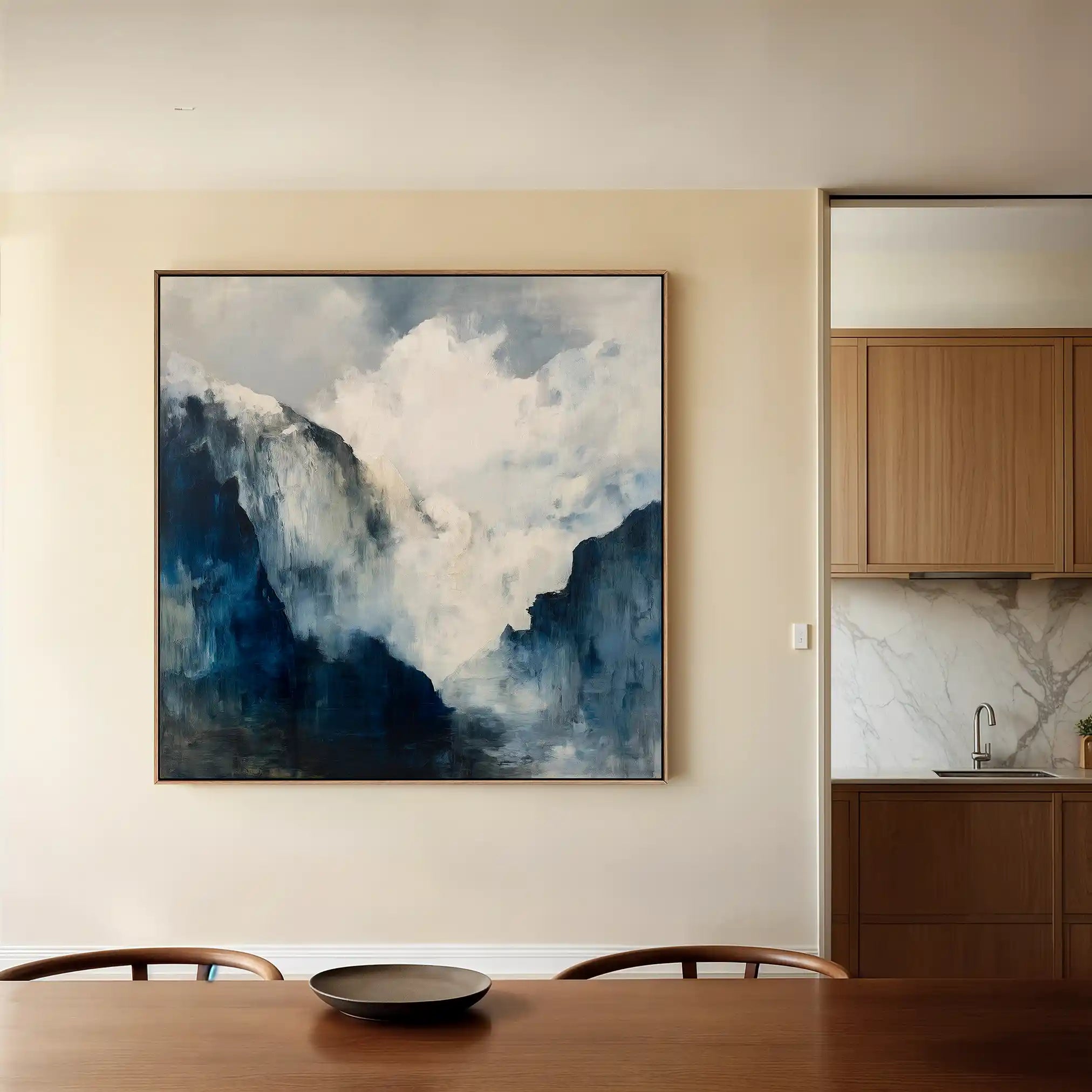 Abstract Canvas Wall Art WAD1047-A 80 x 80 cm / Stretched on hidden frame