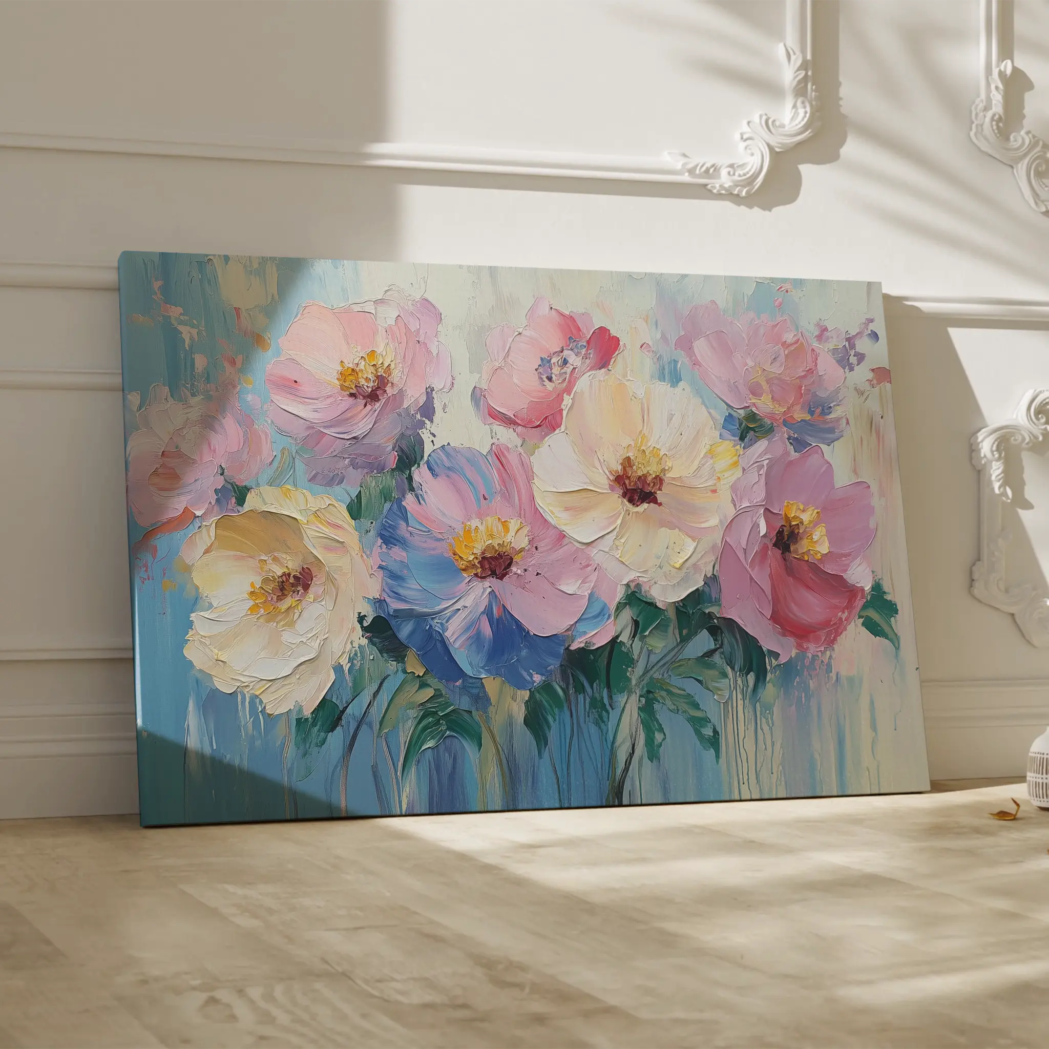 Floral Canvas Wall Art WAD1047-F 90 x 60 cm / Stretched on hidden frame