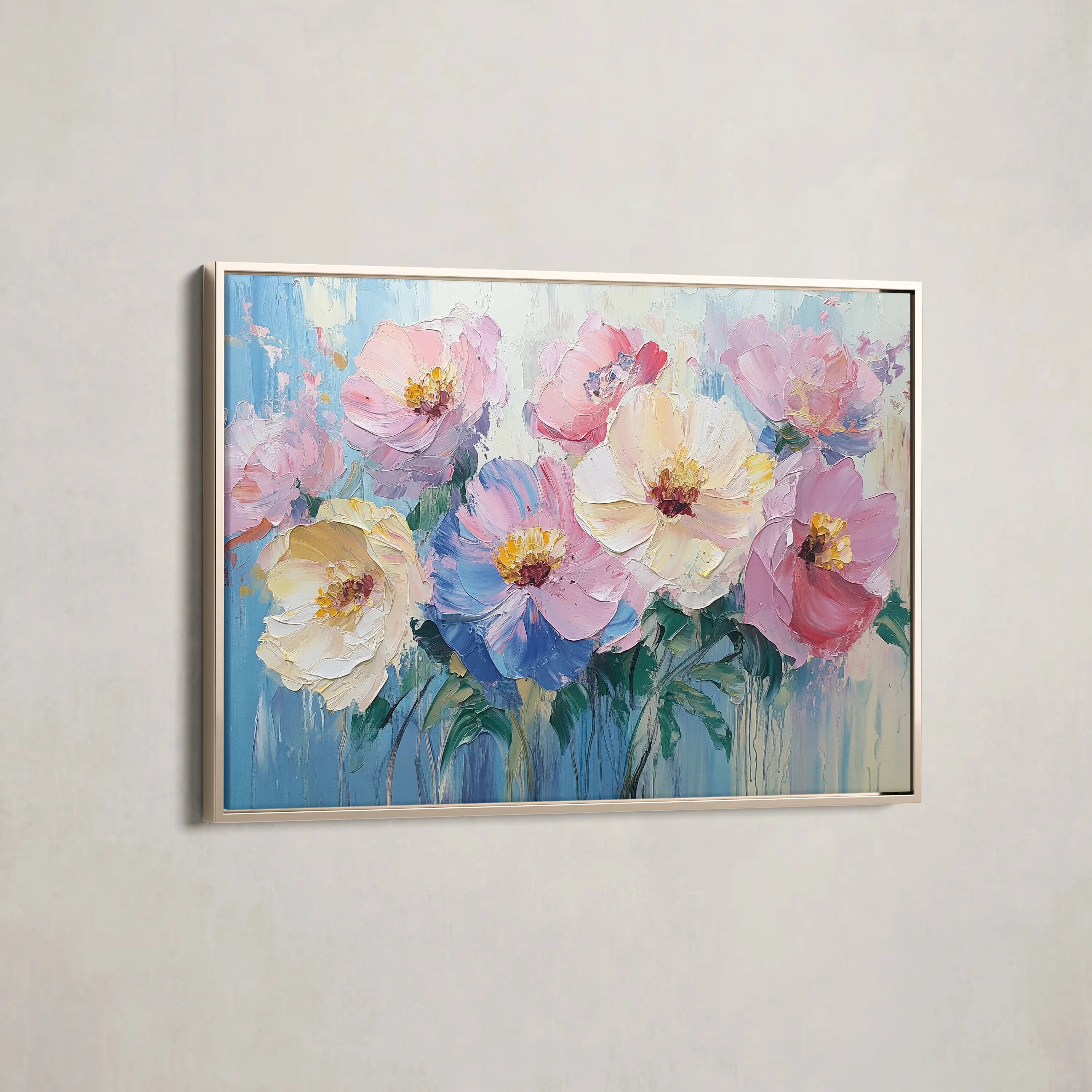 Floral Canvas Wall Art WAD1047-F 90 x 60 cm / Stretched on hidden frame