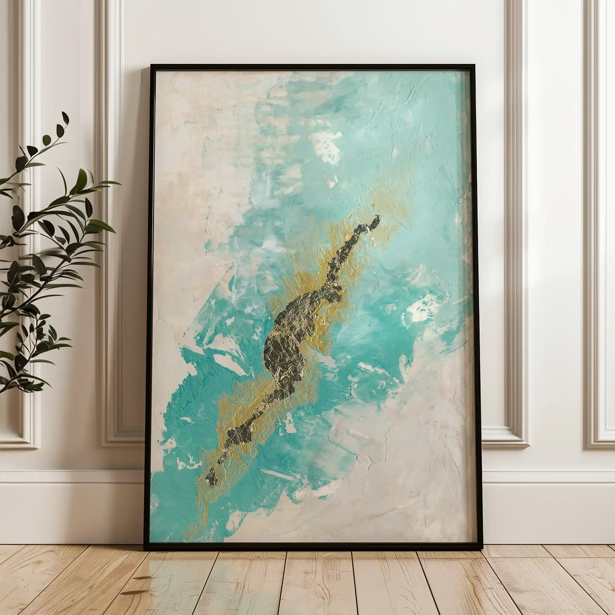 Abstract 105 Canvas Art 60 x 40 cm / Stretched on hidden frame
