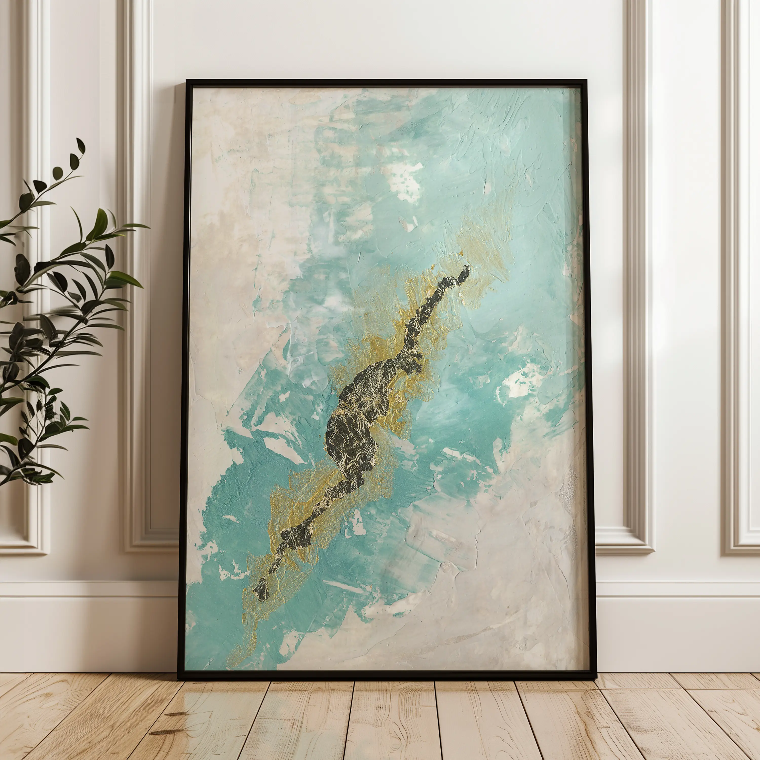 Abstract Canvas Wall Art WAD105-A 90 x 60 cm / Stretched on hidden frame