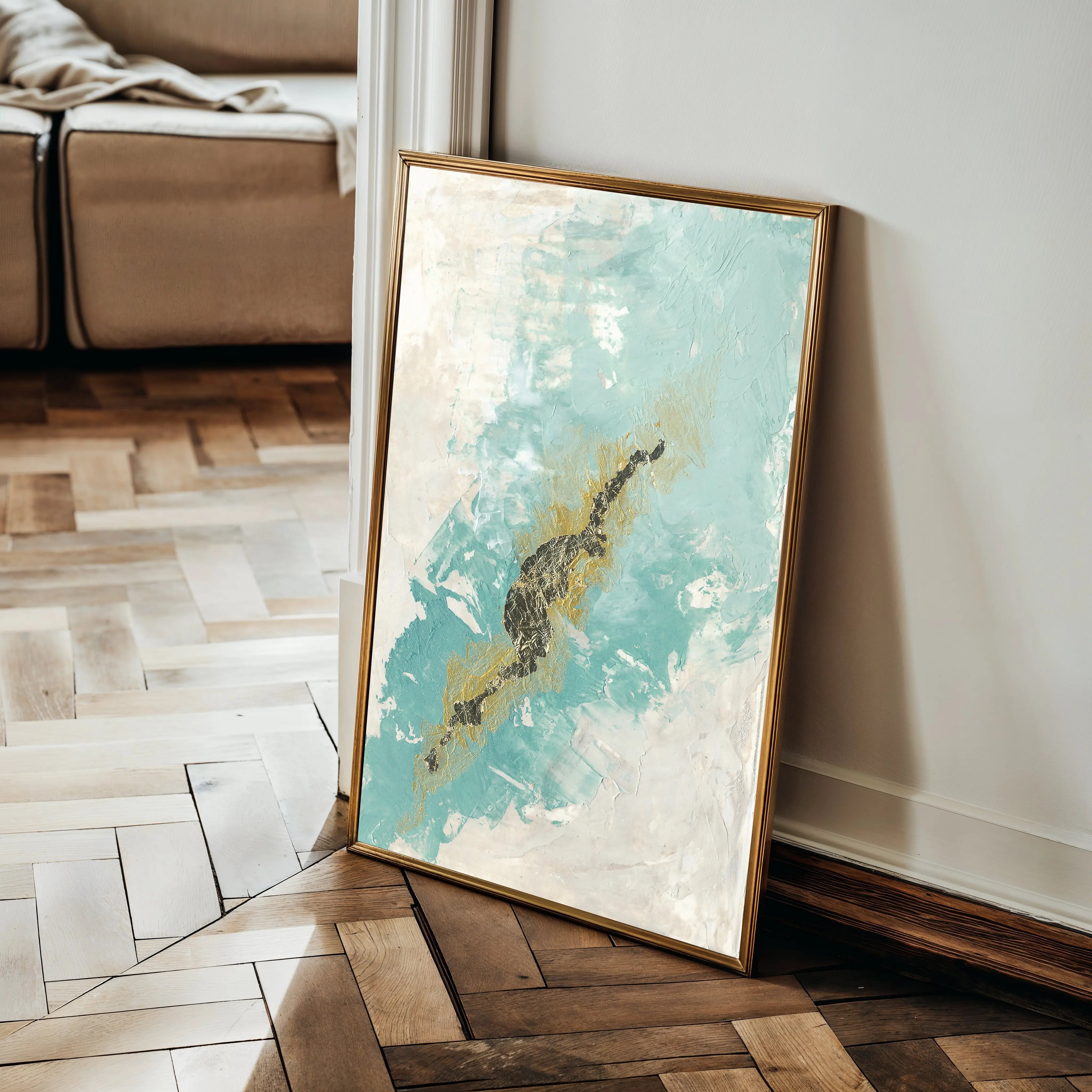 Abstract Canvas Wall Art WAD105-A 90 x 60 cm / Stretched on hidden frame