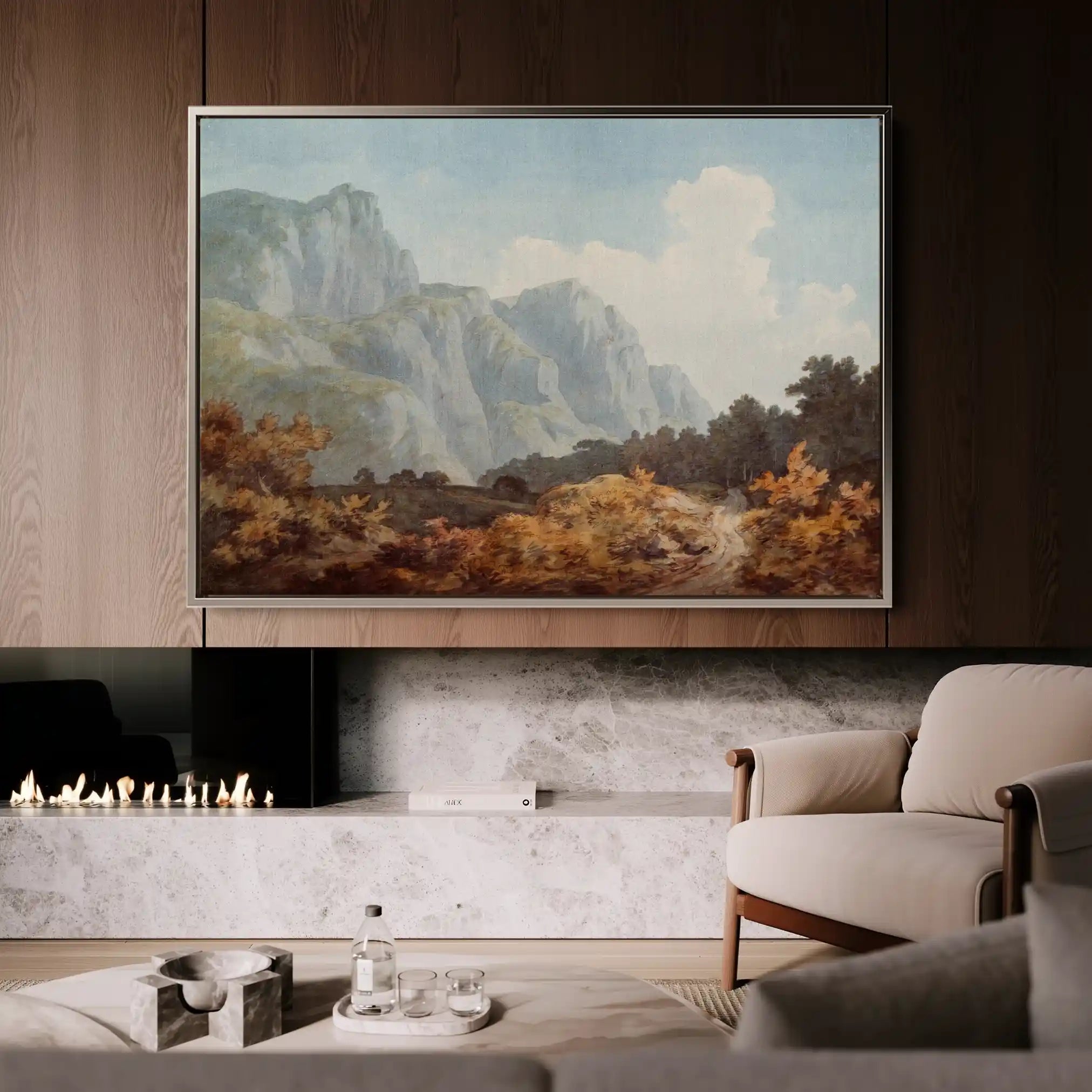 Landscape 105 Canvas Art 90 x 60 cm / Stretched on hidden frame