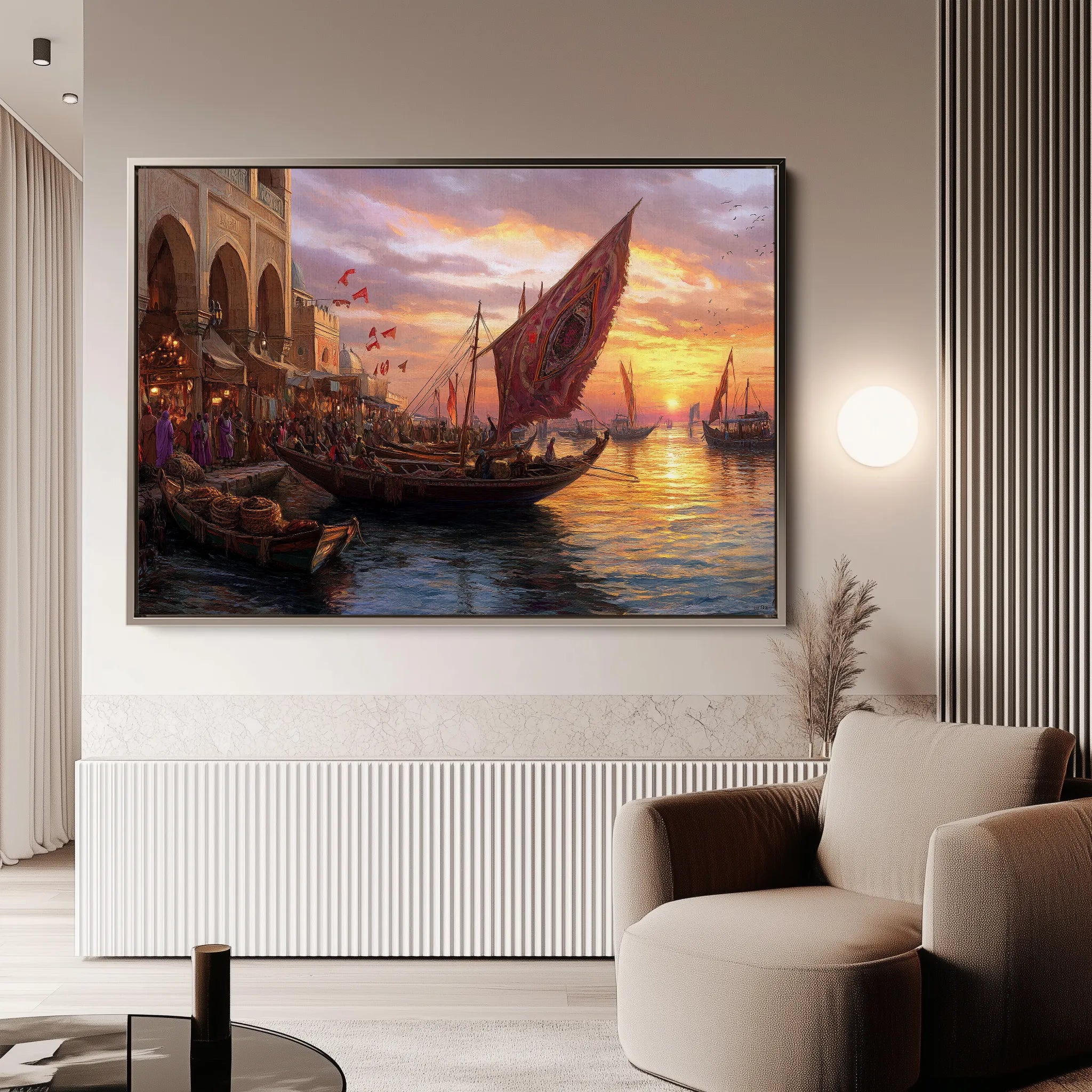 Orientalist Canvas Wall Art WAD105-OR 90 x 60 cm / Stretched on hidden frame