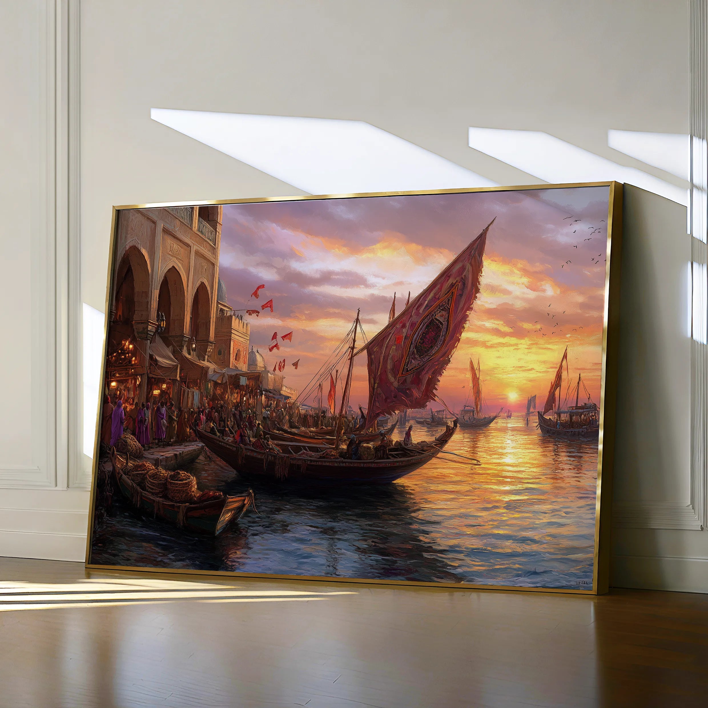 Orientalist Canvas Wall Art WAD105-OR 90 x 60 cm / Stretched on hidden frame