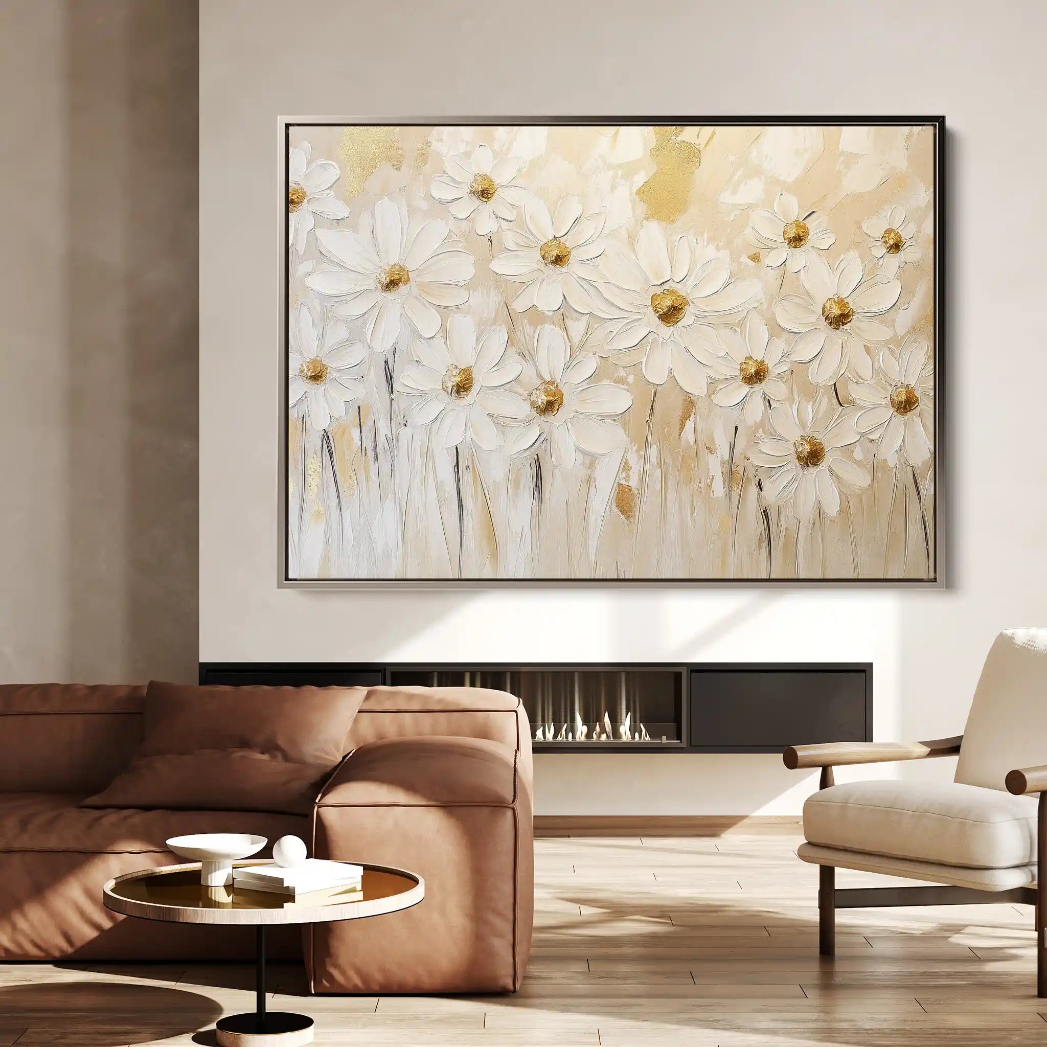 Floral Canvas Wall Art WAD1050-F 90 x 60 cm / Stretched on hidden frame