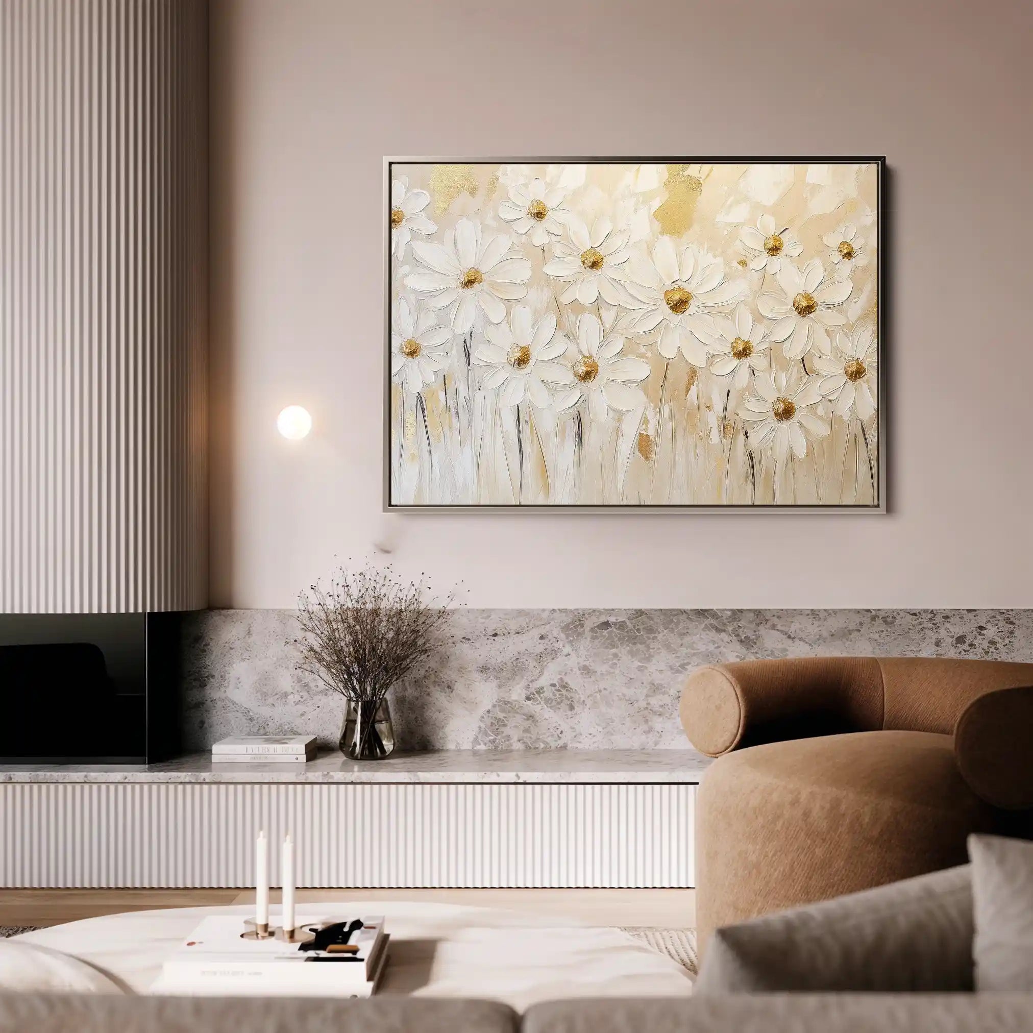 Floral Canvas Wall Art WAD1050-F 90 x 60 cm / Stretched on hidden frame