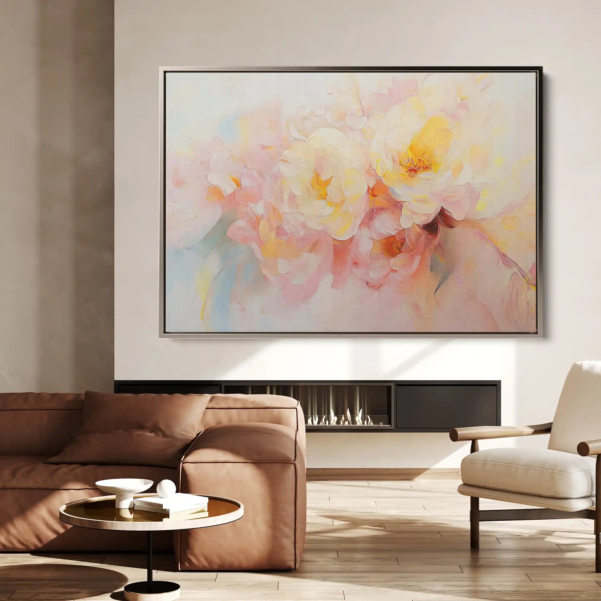 Floral Canvas Wall Art WAD1051-F 90 x 60 cm / Stretched on hidden frame