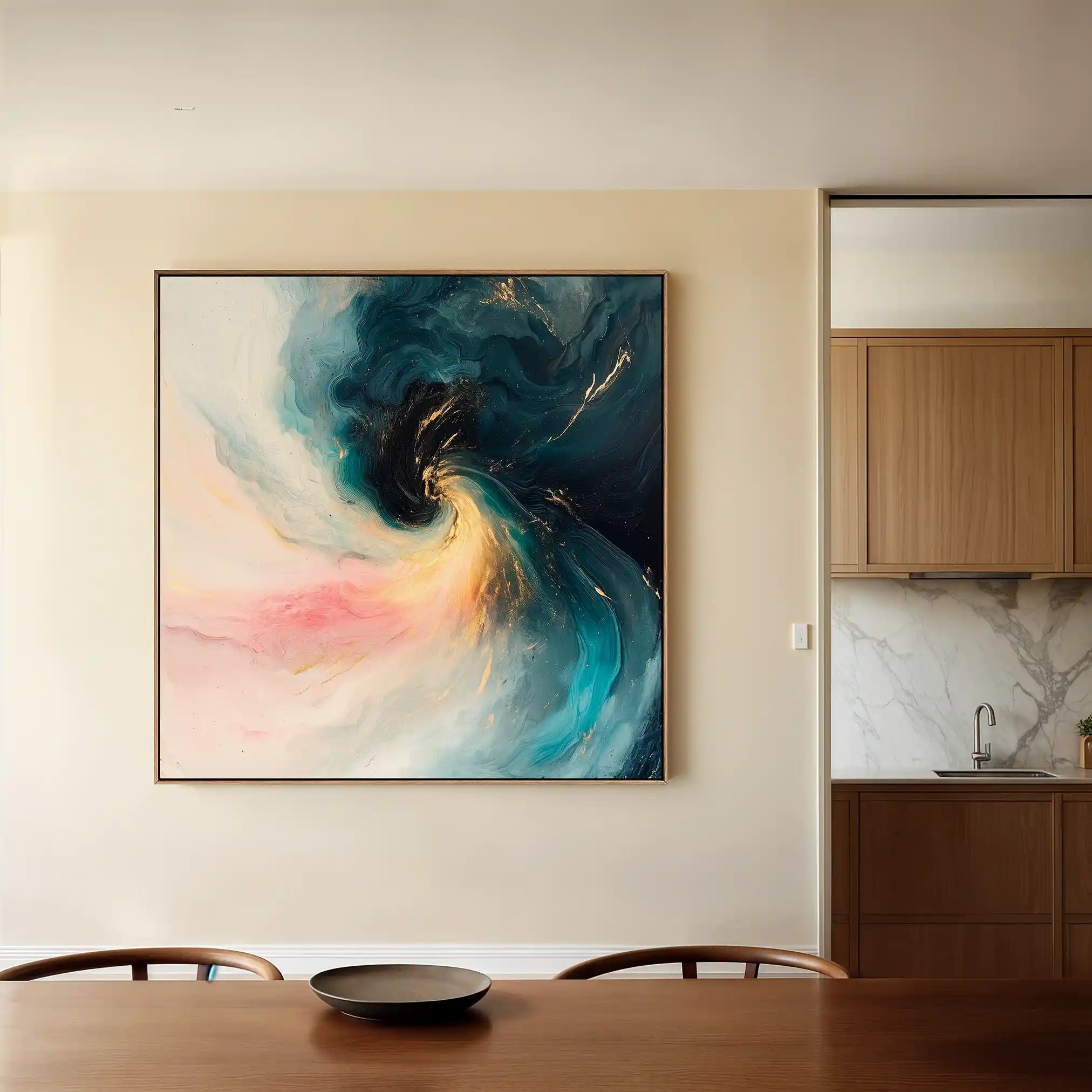 Abstract 1052 Canvas Art 60 x 60 cm / Stretched on hidden frame