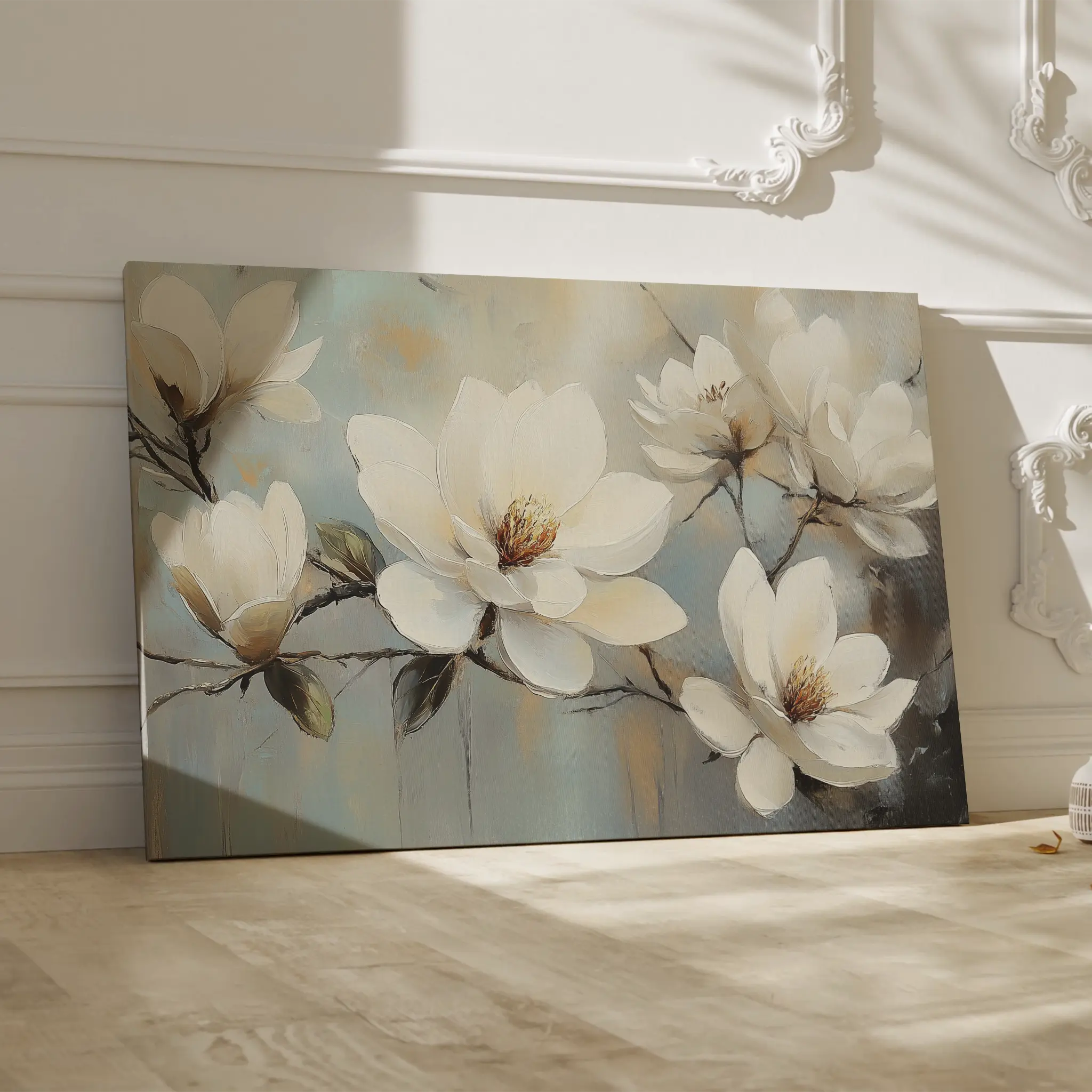 Floral Canvas Wall Art WAD1052-F 90 x 60 cm / Stretched on hidden frame