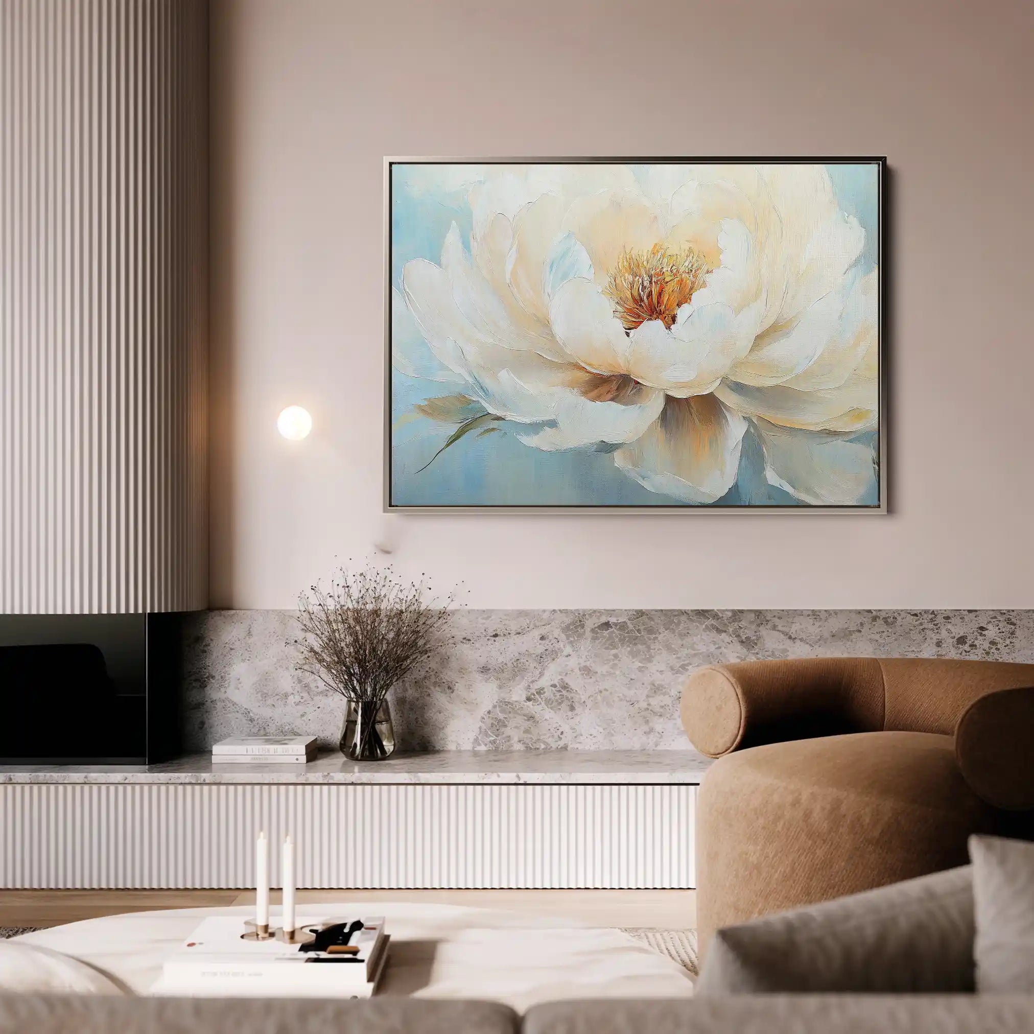 Floral Canvas Wall Art WAD1053-F 90 x 60 cm / Stretched on hidden frame