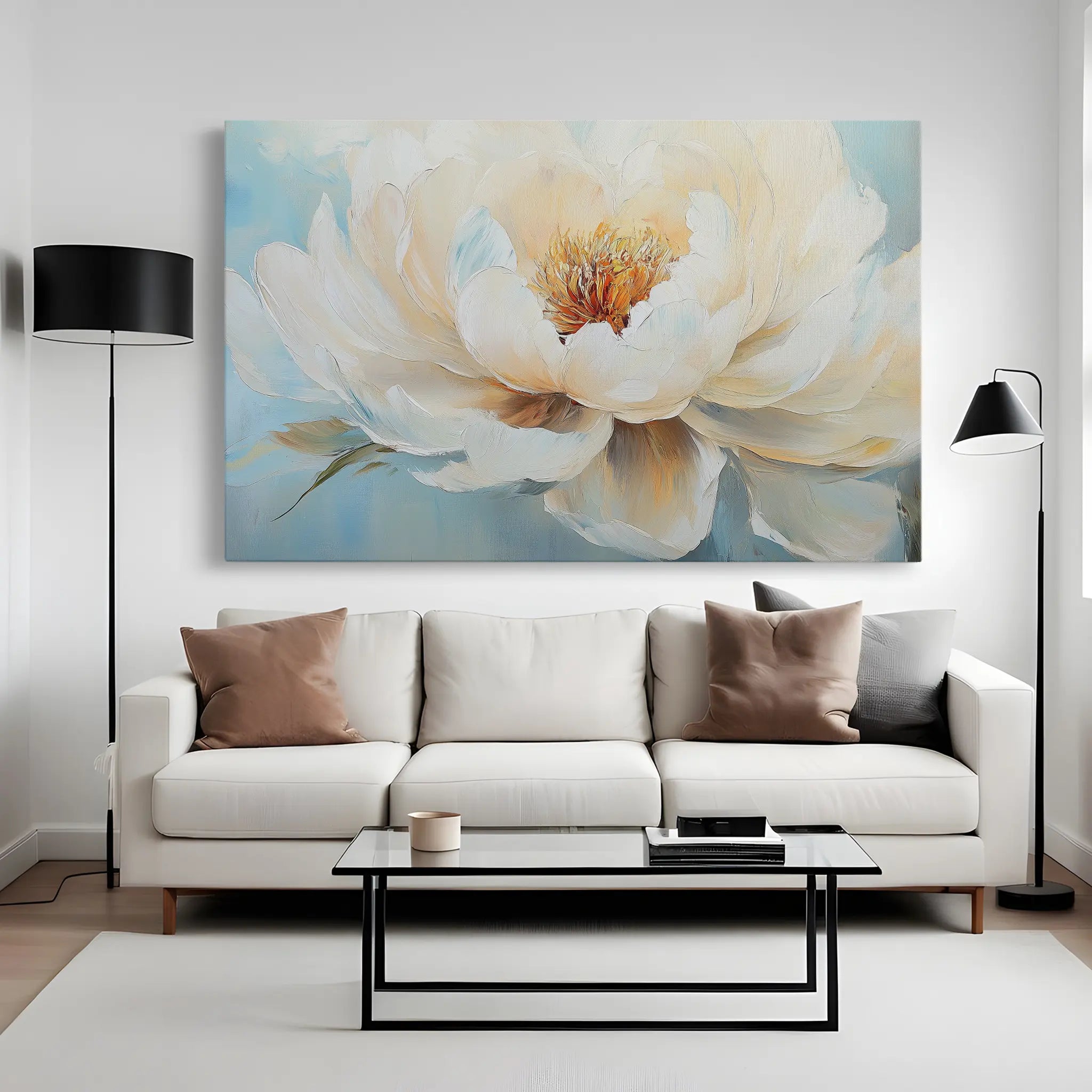 Floral Canvas Wall Art WAD1053-F 90 x 60 cm / Stretched on hidden frame