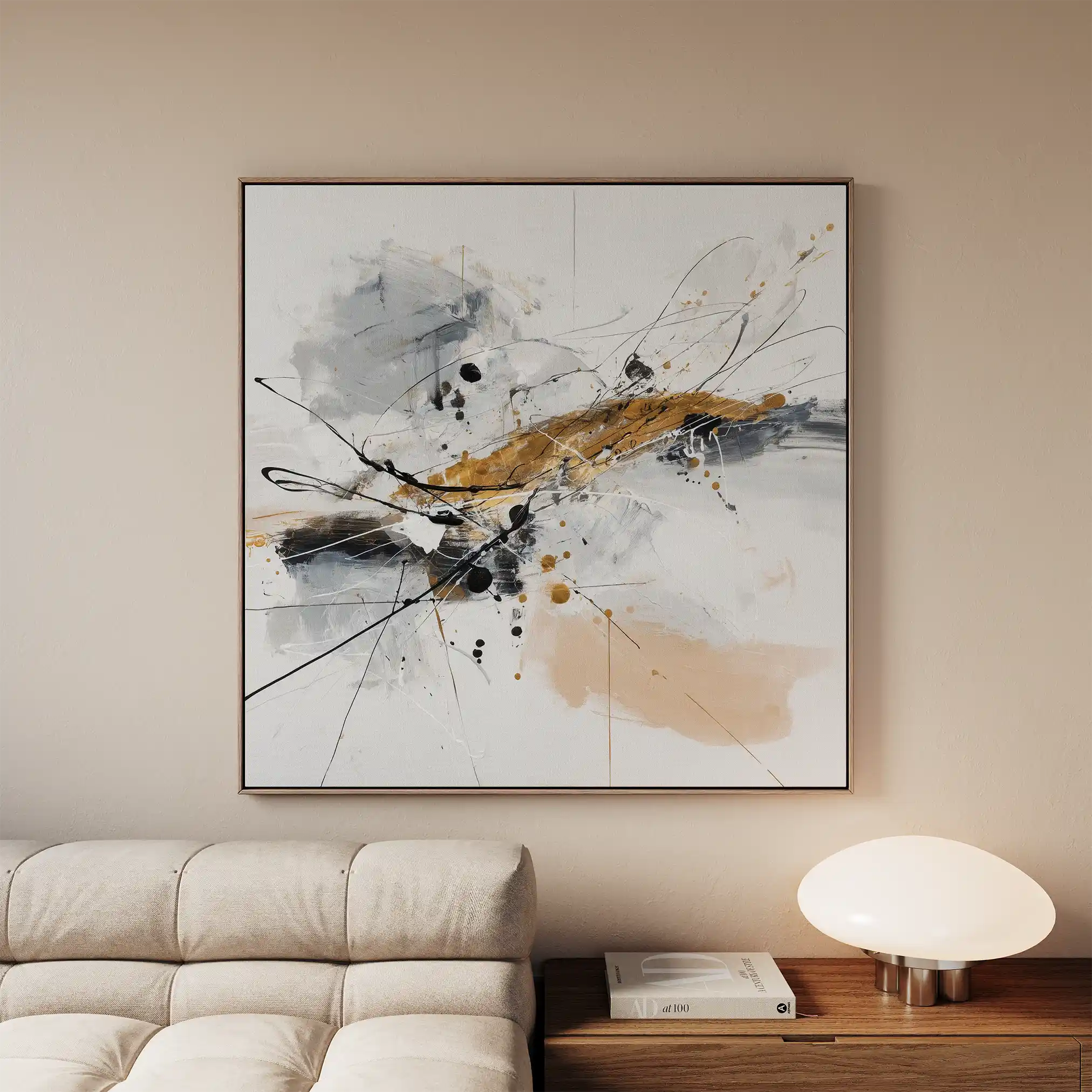 Abstract 1054 Canvas Art 60 x 60 cm / Stretched on hidden frame