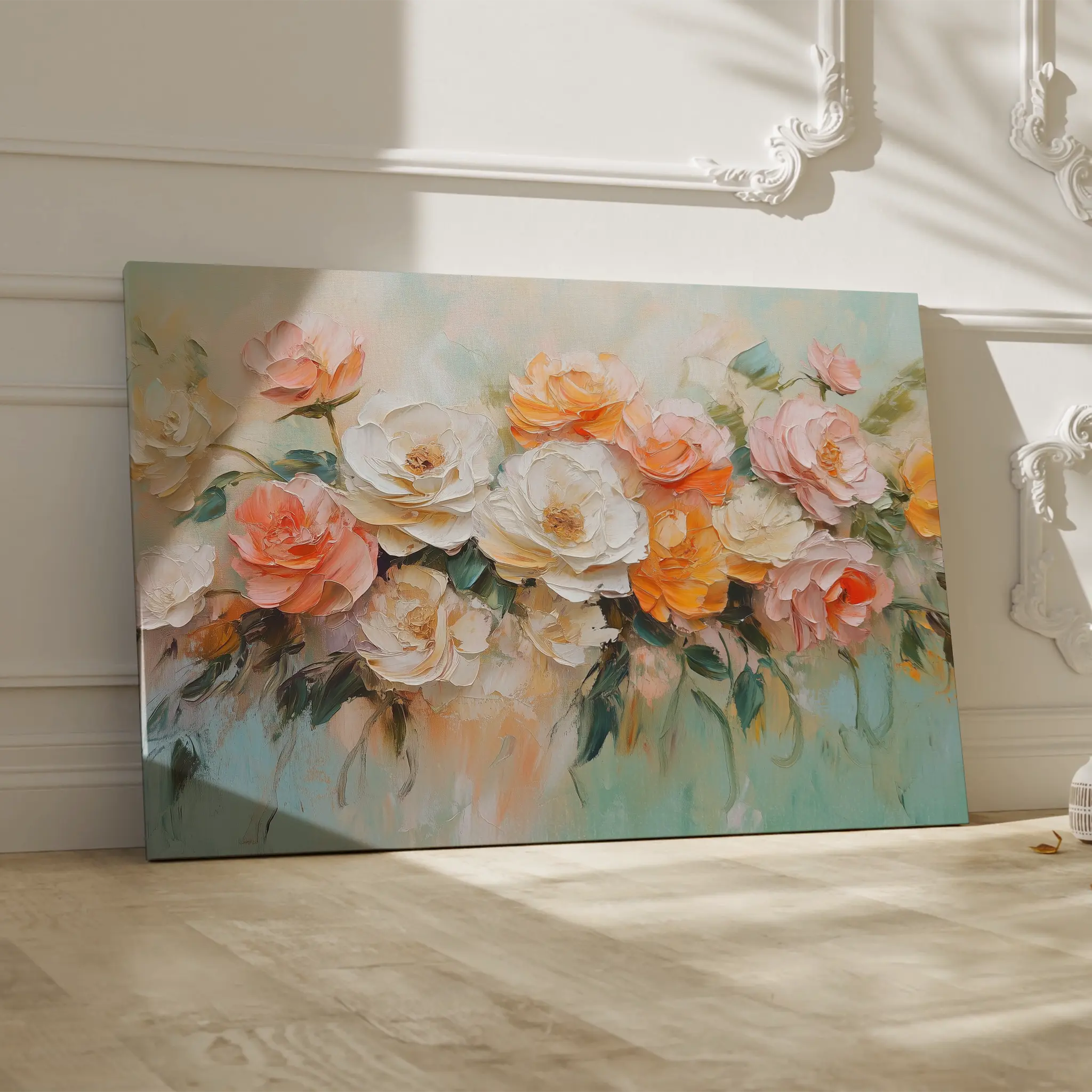 Floral Canvas Wall Art WAD1056-F 90 x 60 cm / Stretched on hidden frame