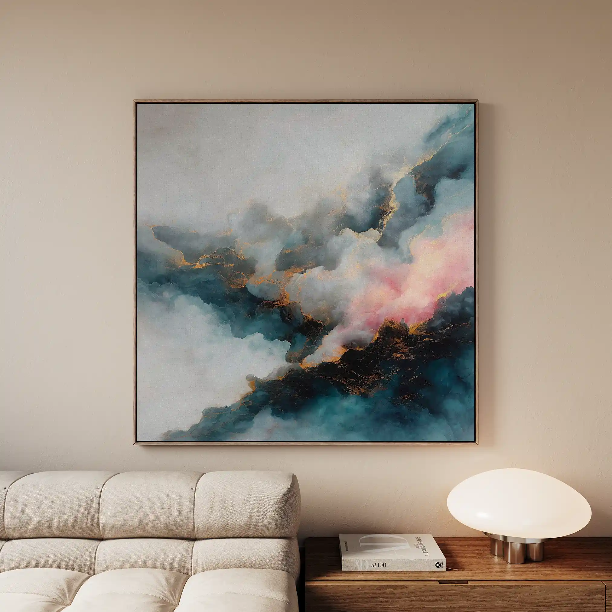 Abstract 1057 Canvas Art 60 x 60 cm / Stretched on hidden frame
