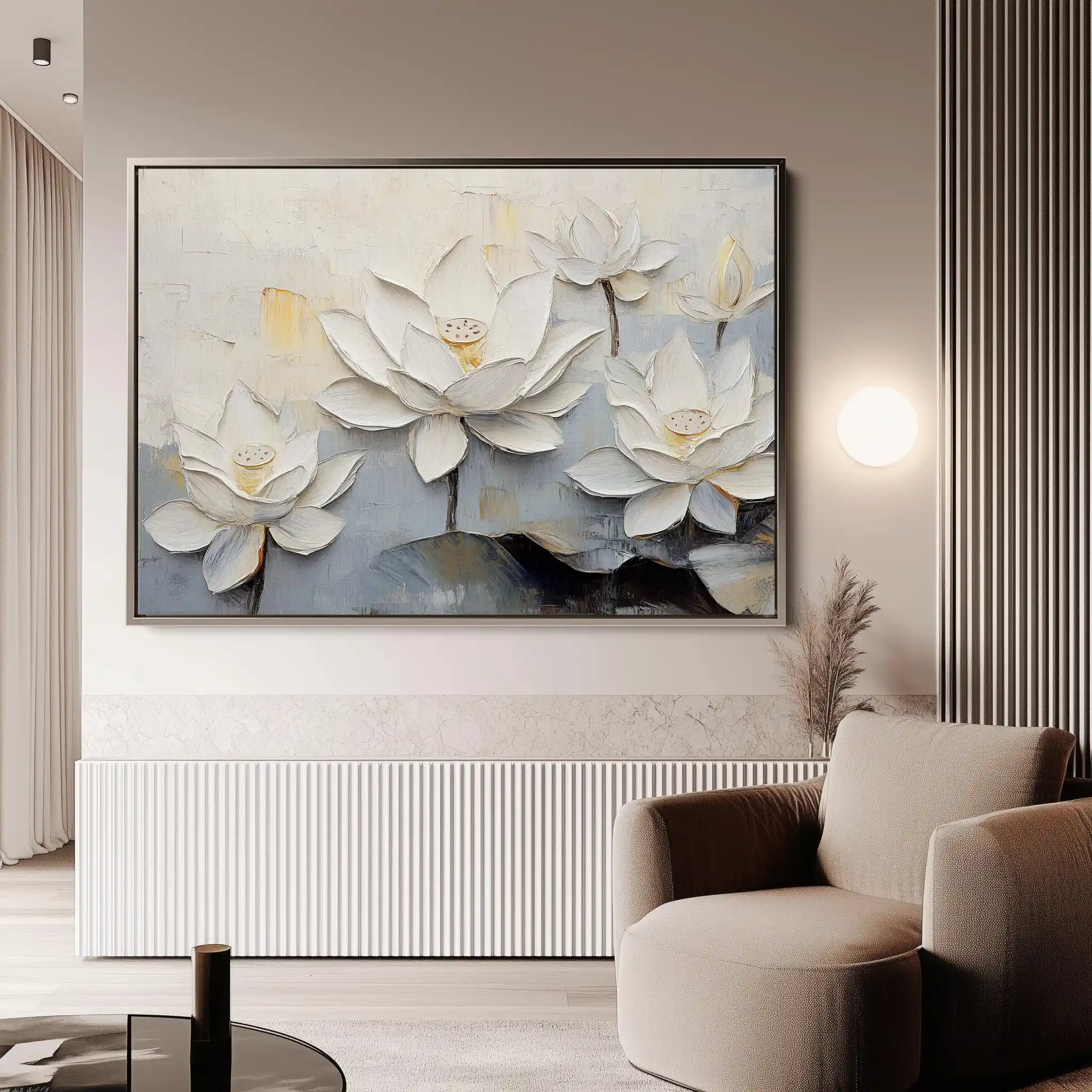 Floral Canvas Wall Art WAD1057-F 90 x 60 cm / Stretched on hidden frame