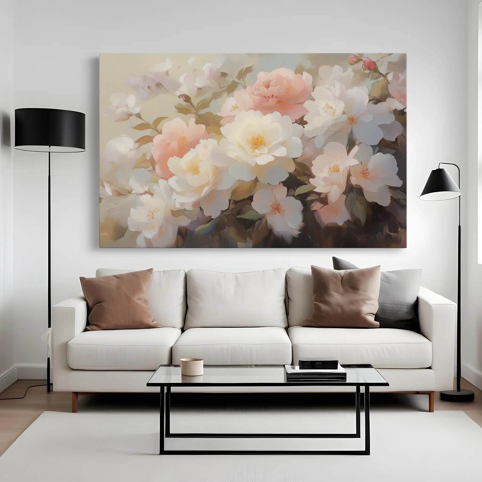 Floral Canvas Wall Art WAD1058-F 90 x 60 cm / Stretched on hidden frame