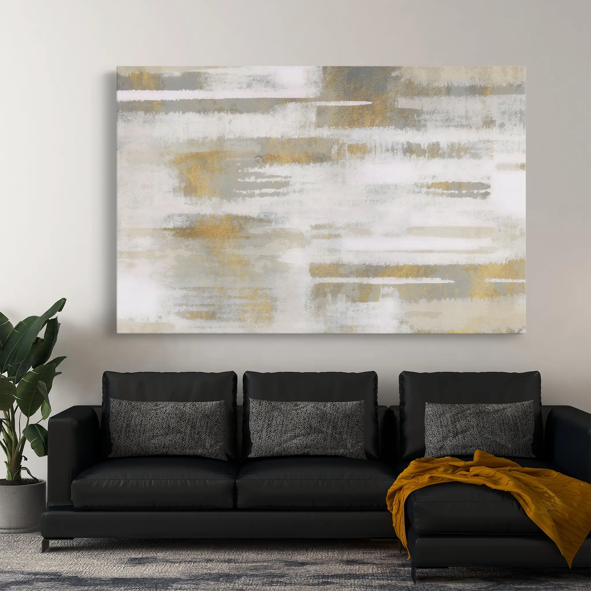 Abstract Canvas Wall Art WAD106-A 90 x 60 cm / Stretched on hidden frame