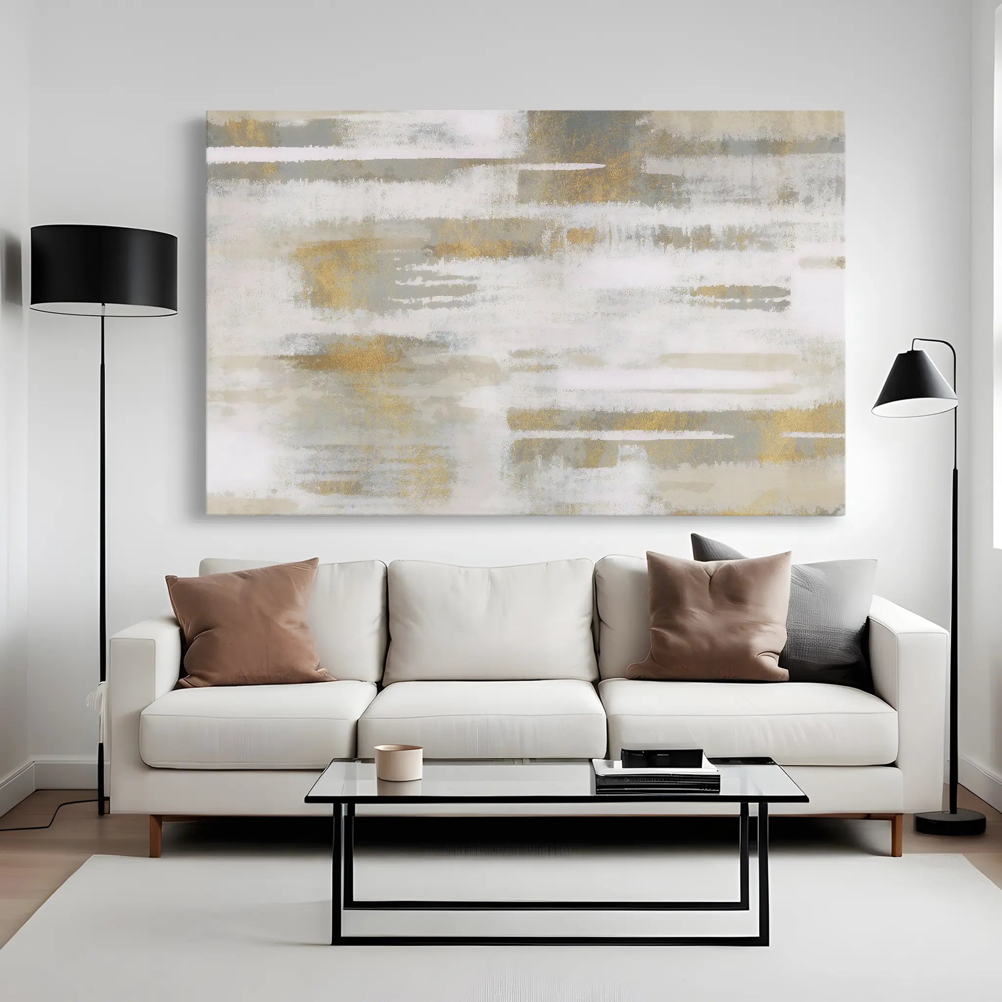 Abstract Canvas Wall Art WAD106-A 90 x 60 cm / Stretched on hidden frame