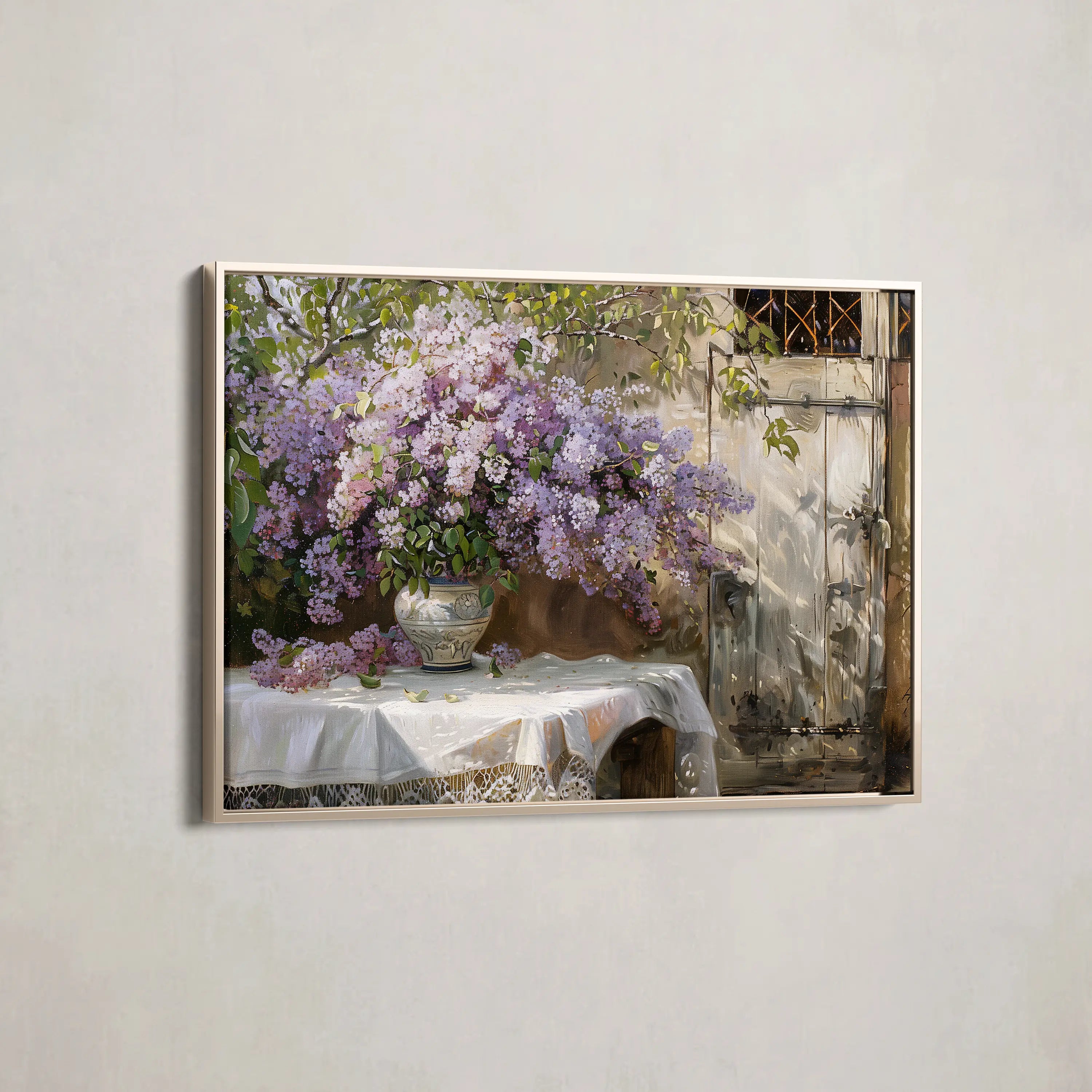 Floral Canvas Wall Art WAD106-F 90 x 60 cm / Stretched on hidden frame