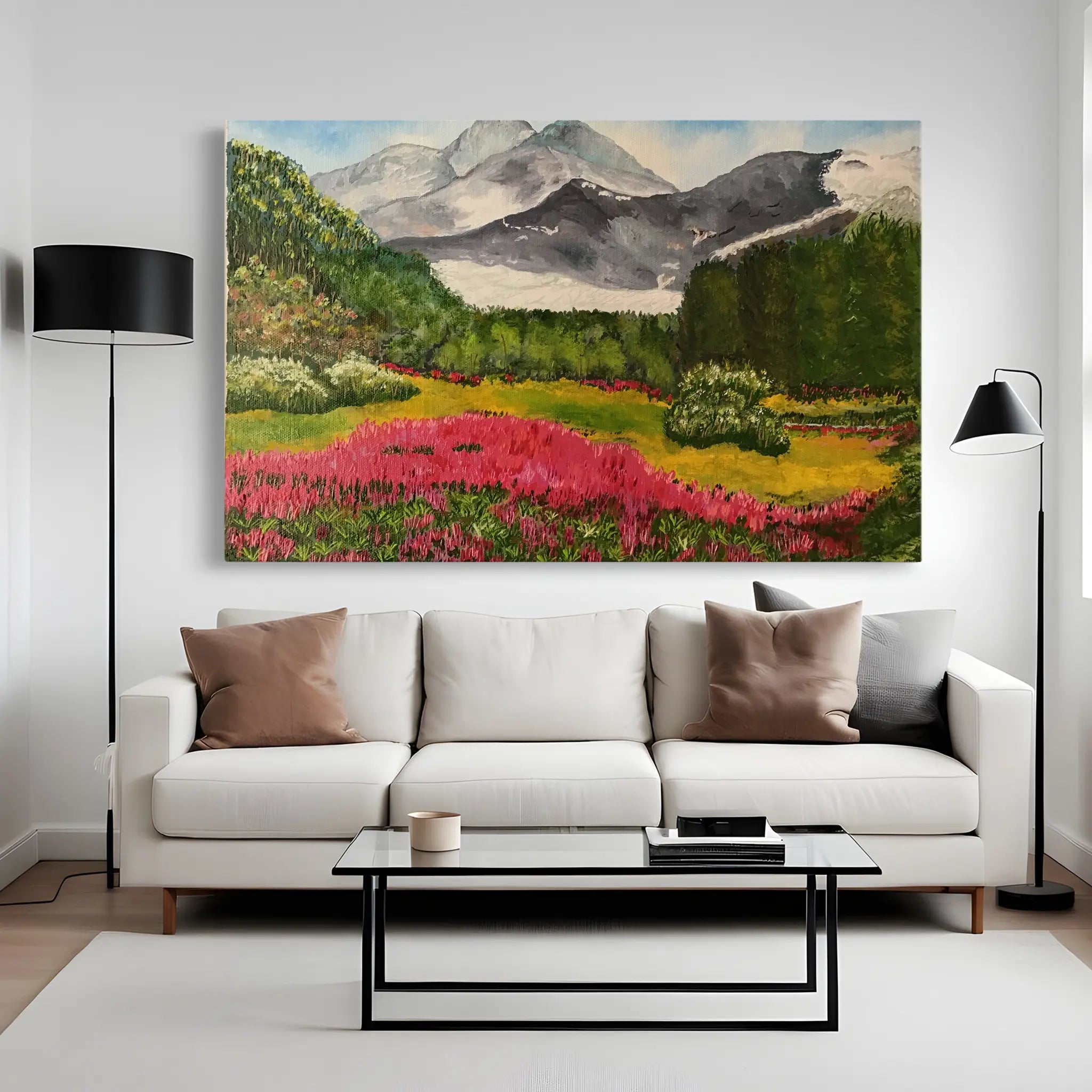 Landscape Canvas Wall Art WAD106-L 90 x 60 cm / Stretched on hidden frame