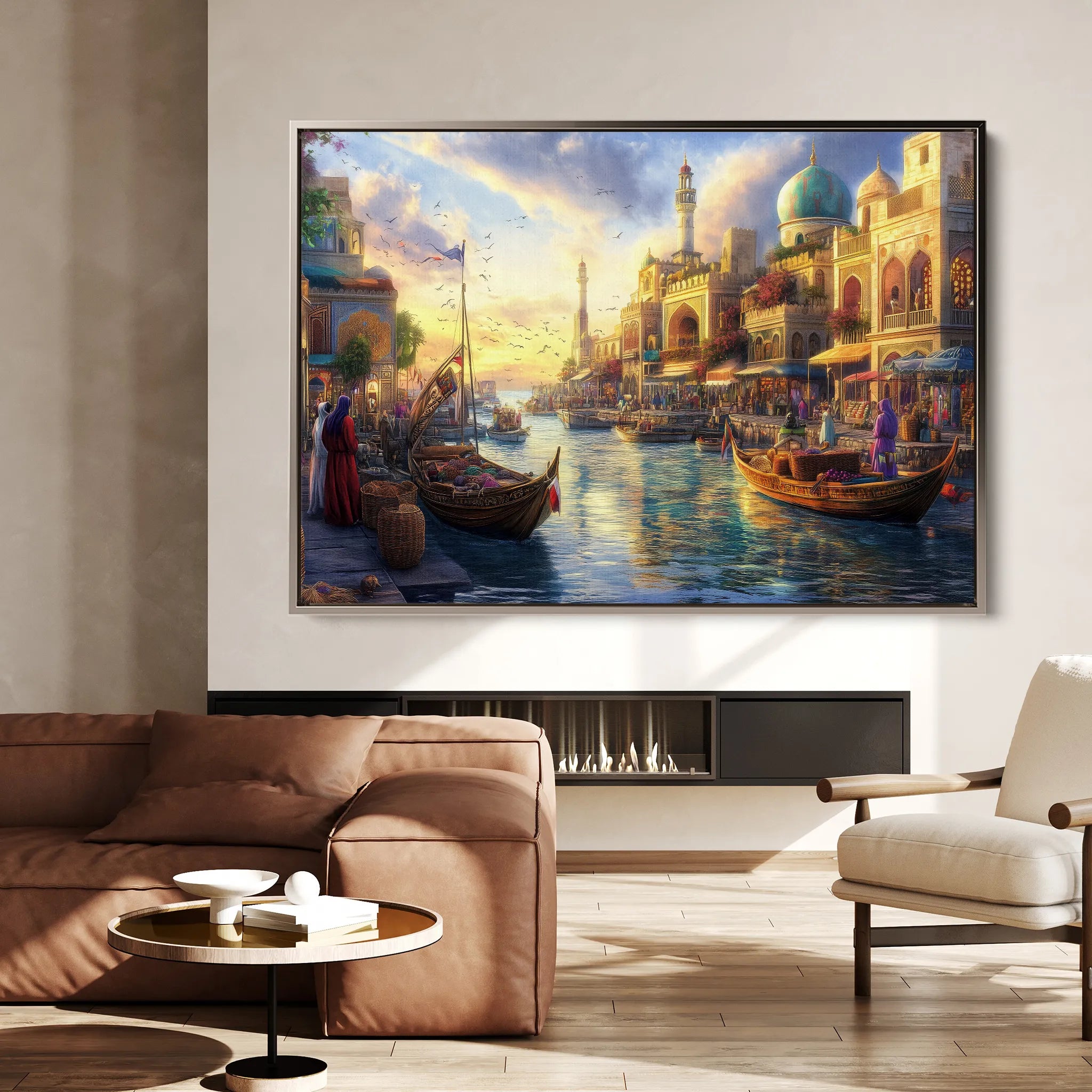 Orientalist Canvas Wall Art WAD106-OR 90 x 60 cm / Stretched on hidden frame