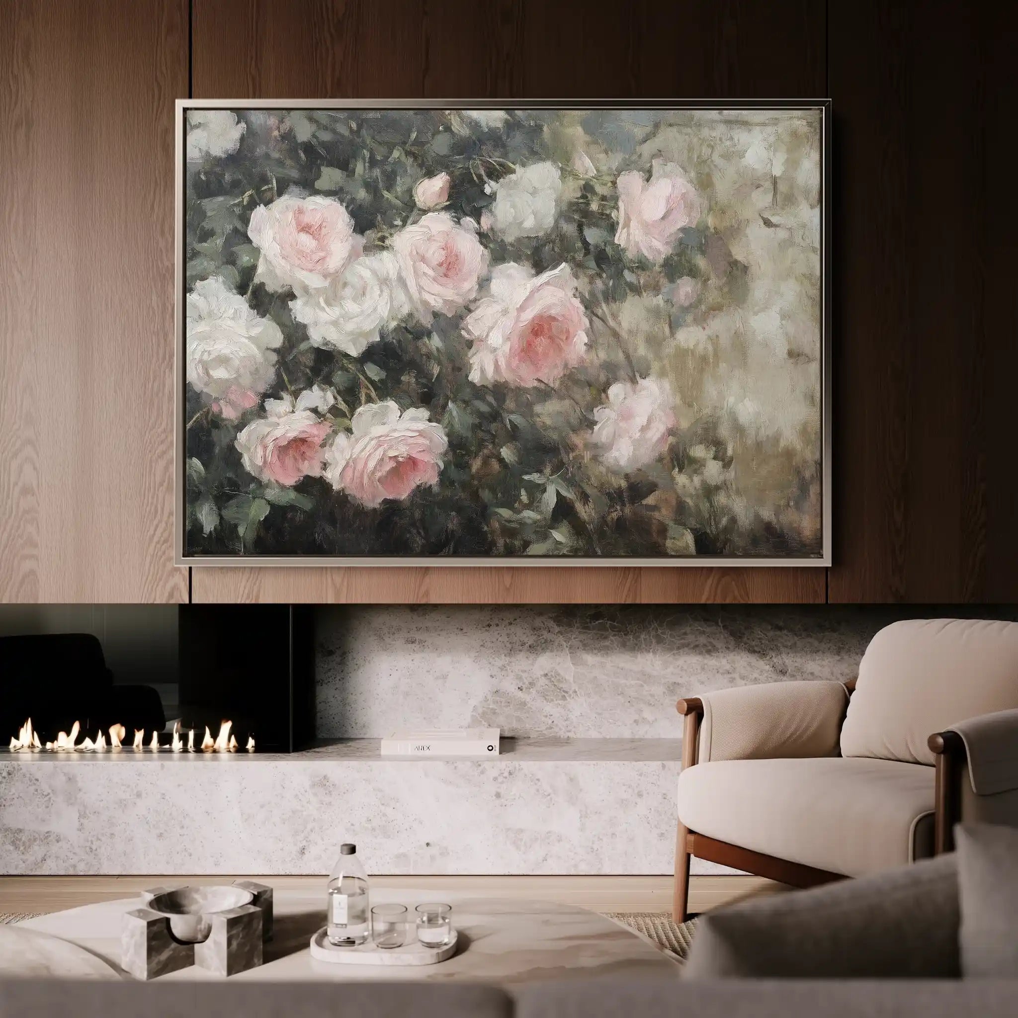 Floral Canvas Wall Art WAD1061-F 90 x 60 cm / Stretched on hidden frame