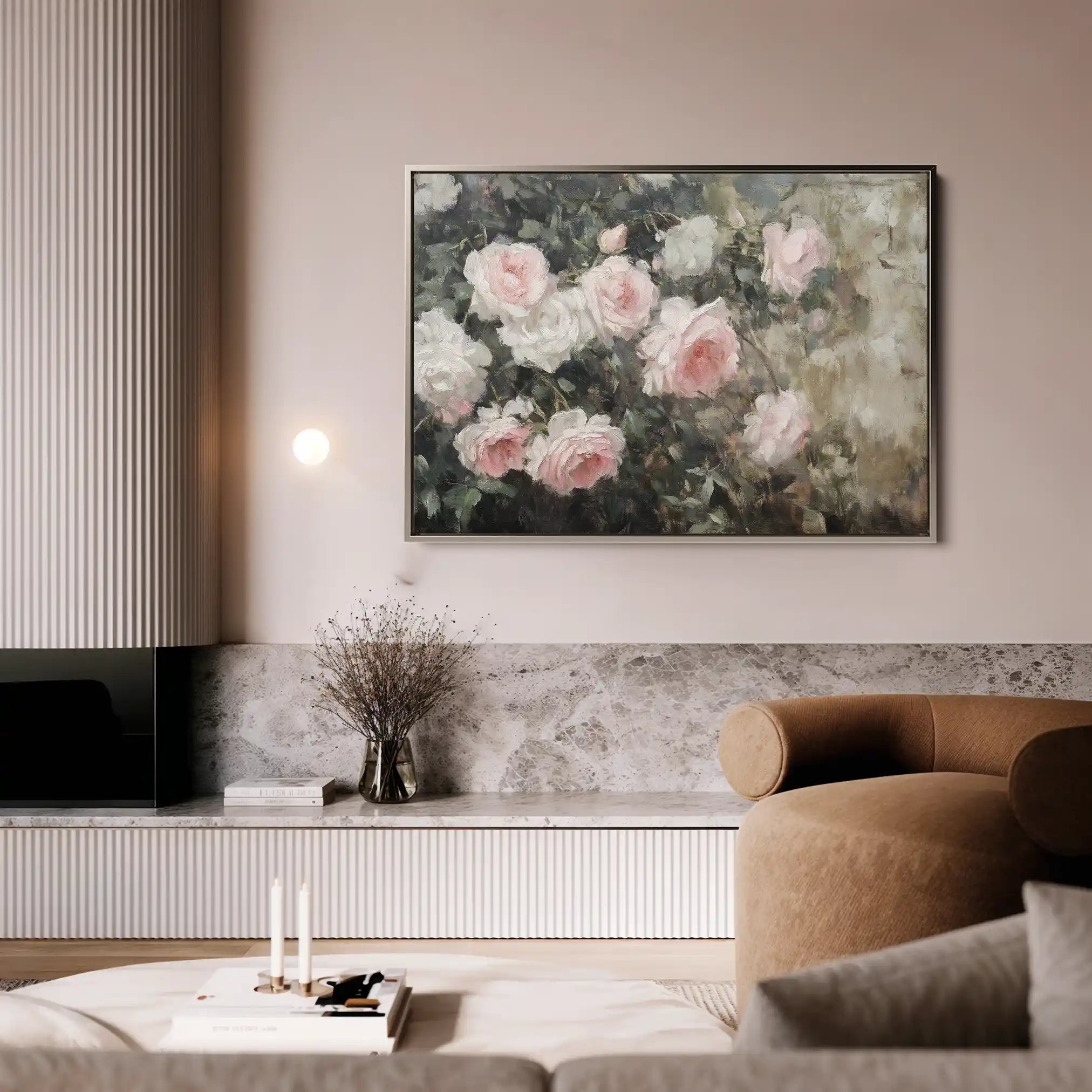Floral Canvas Wall Art WAD1061-F 90 x 60 cm / Stretched on hidden frame