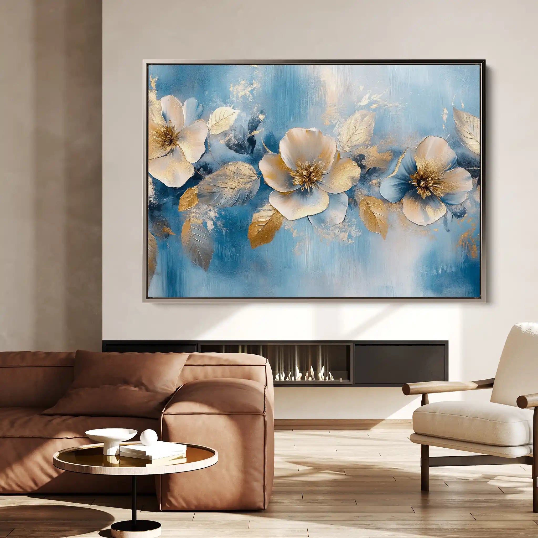 Floral Canvas Wall Art WAD1062-F 90 x 60 cm / Stretched on hidden frame
