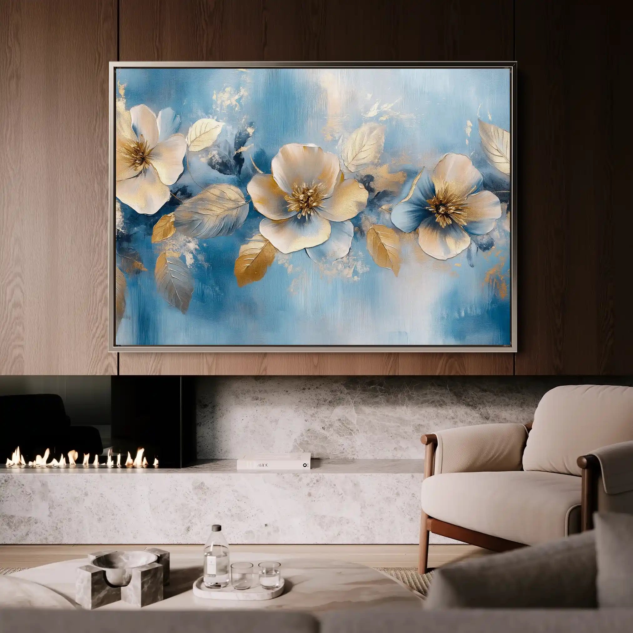 Floral Canvas Wall Art WAD1062-F 90 x 60 cm / Stretched on hidden frame