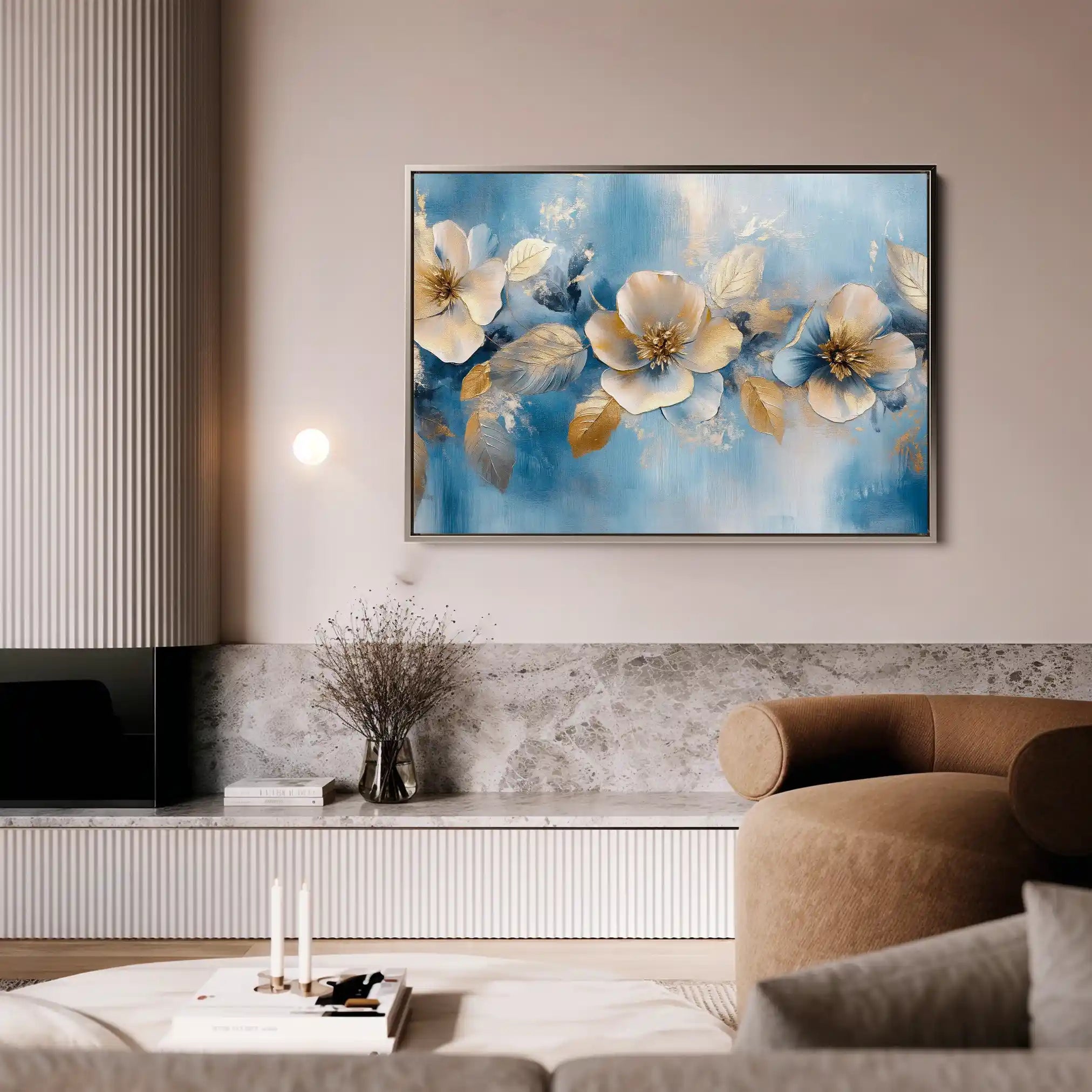 Floral Canvas Wall Art WAD1062-F 90 x 60 cm / Stretched on hidden frame