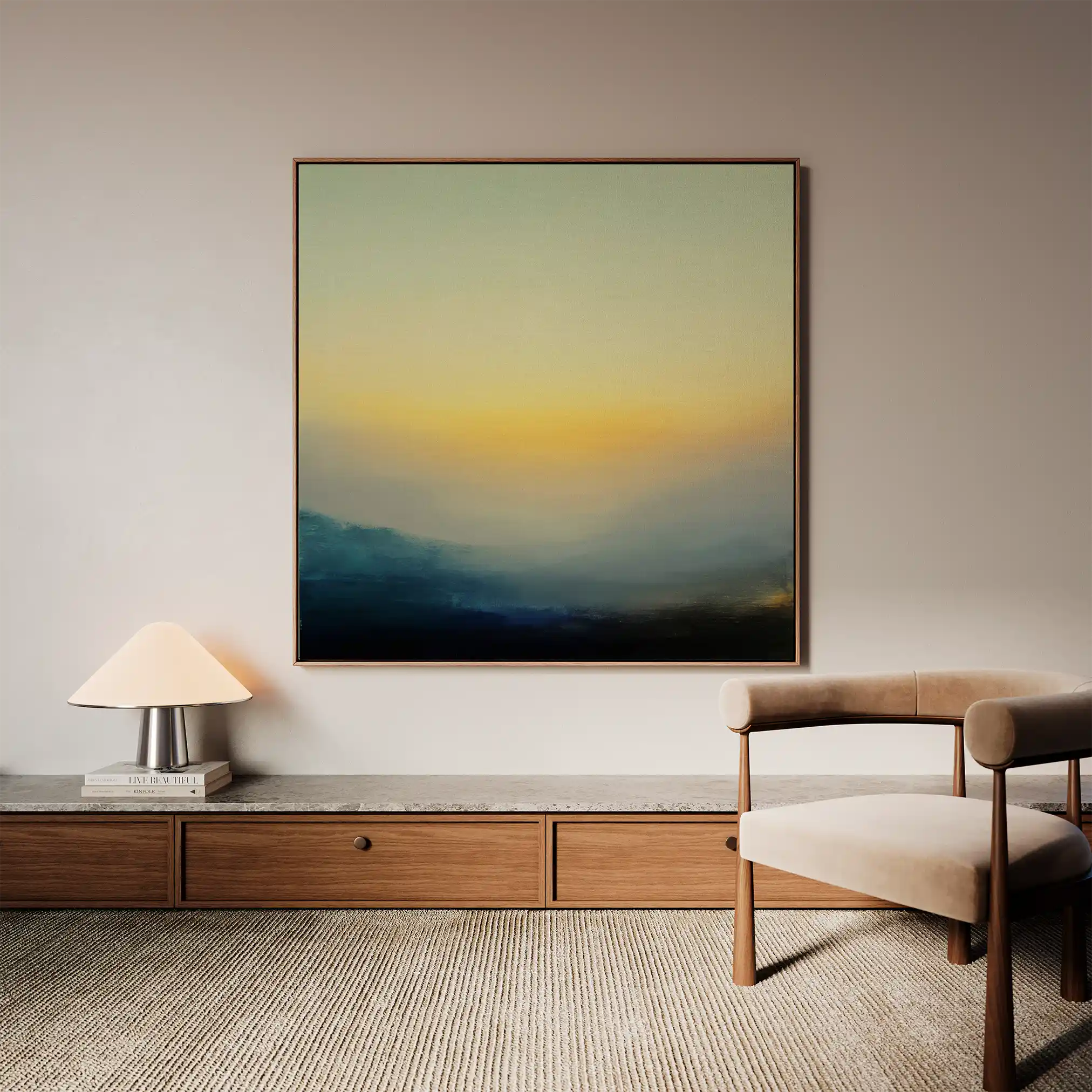 Abstract 1063 Canvas Art 60 x 60 cm / Stretched on hidden frame
