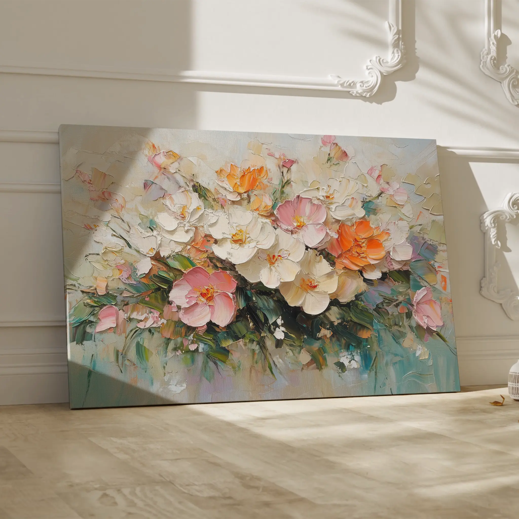 Floral Canvas Wall Art WAD1063-F 90 x 60 cm / Stretched on hidden frame