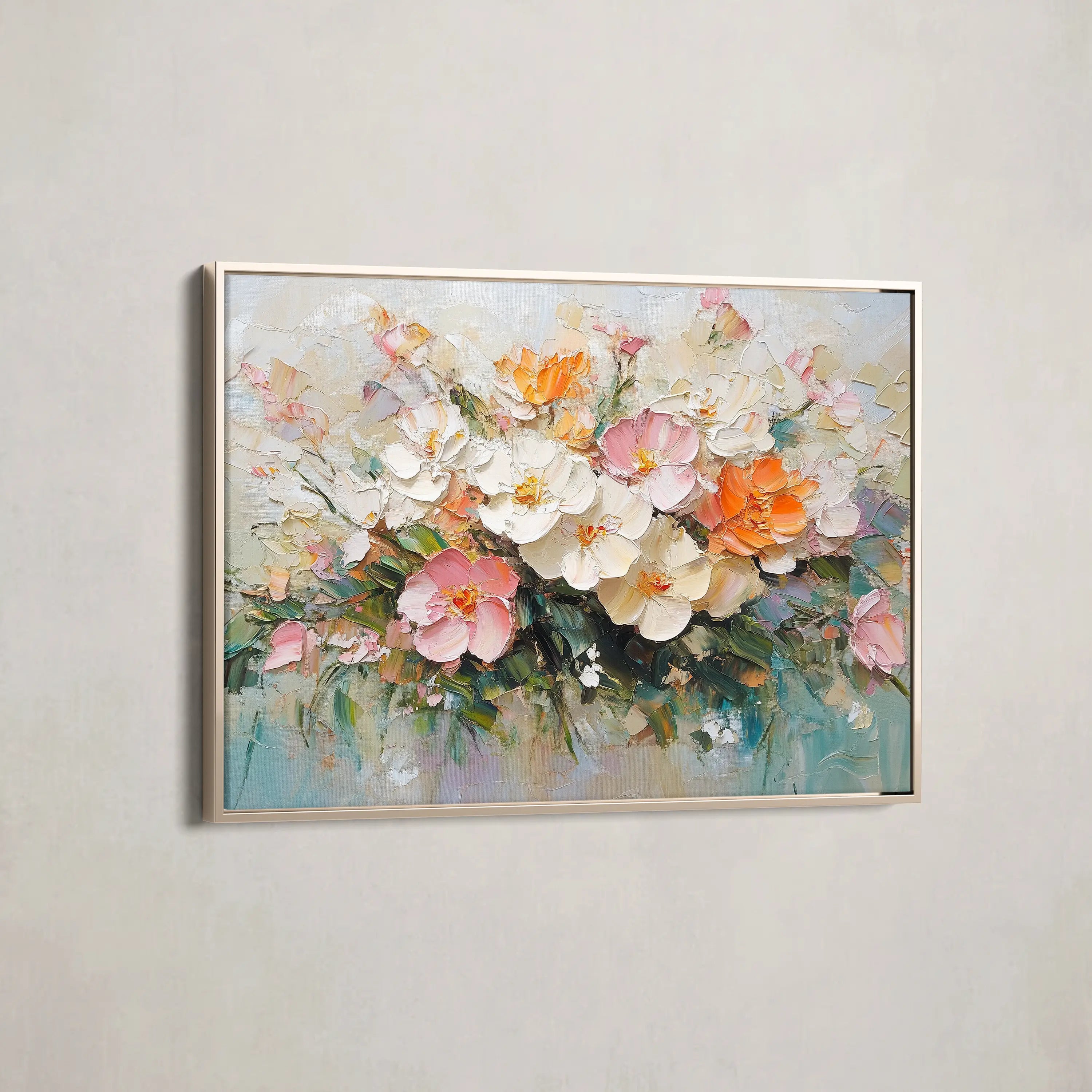 Floral Canvas Wall Art WAD1063-F 90 x 60 cm / Stretched on hidden frame