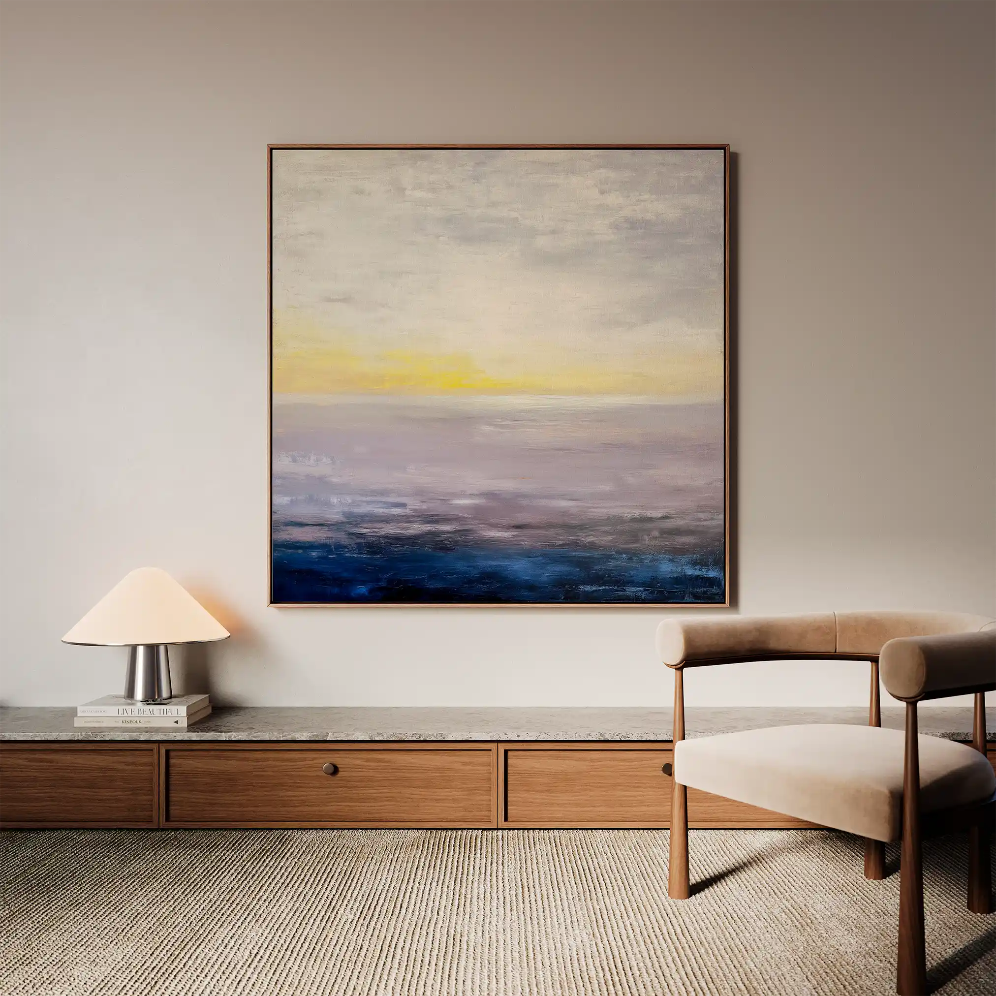Abstract 1064 Canvas Art 60 x 60 cm / Stretched on hidden frame