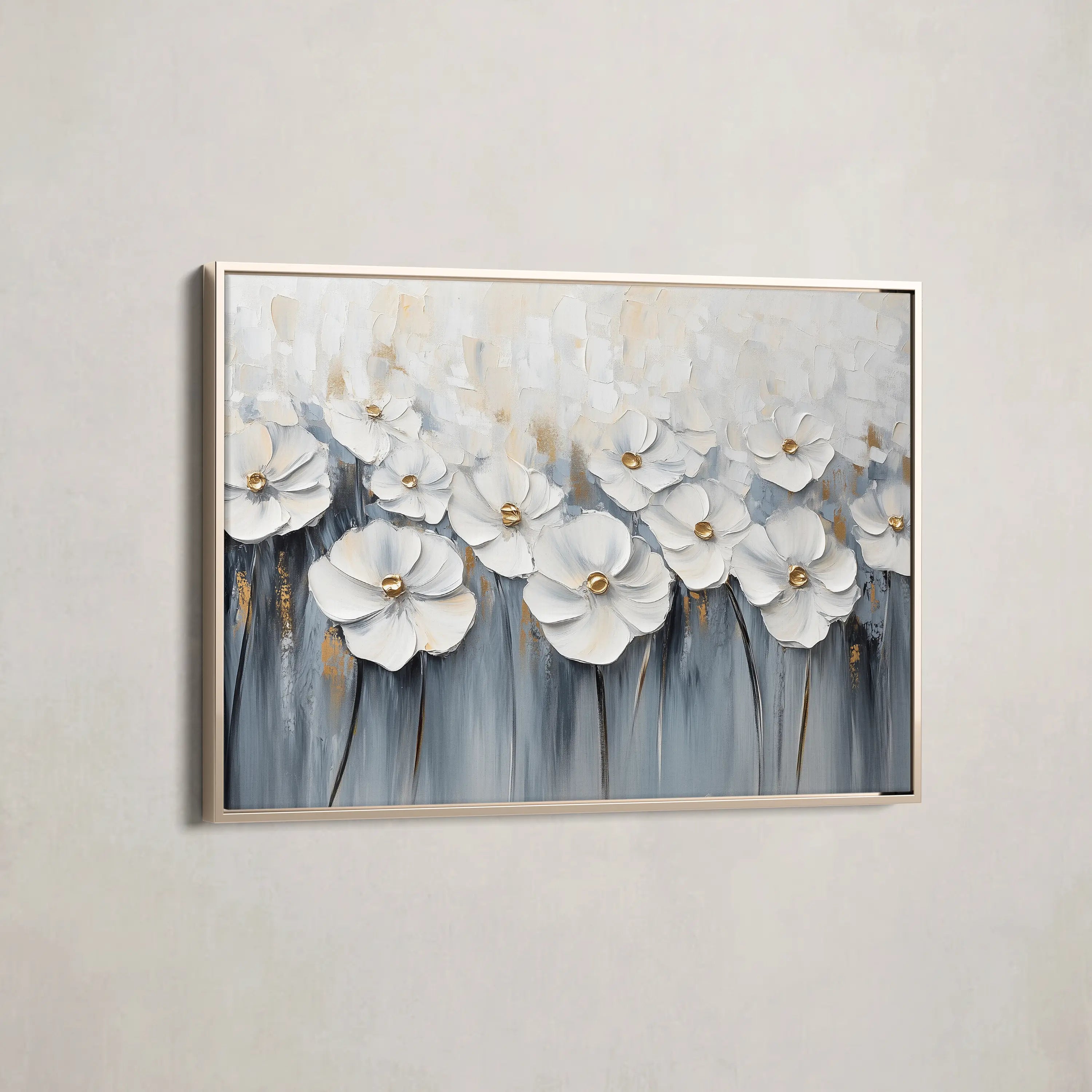 Floral Canvas Wall Art WAD1064-F 90 x 60 cm / Stretched on hidden frame