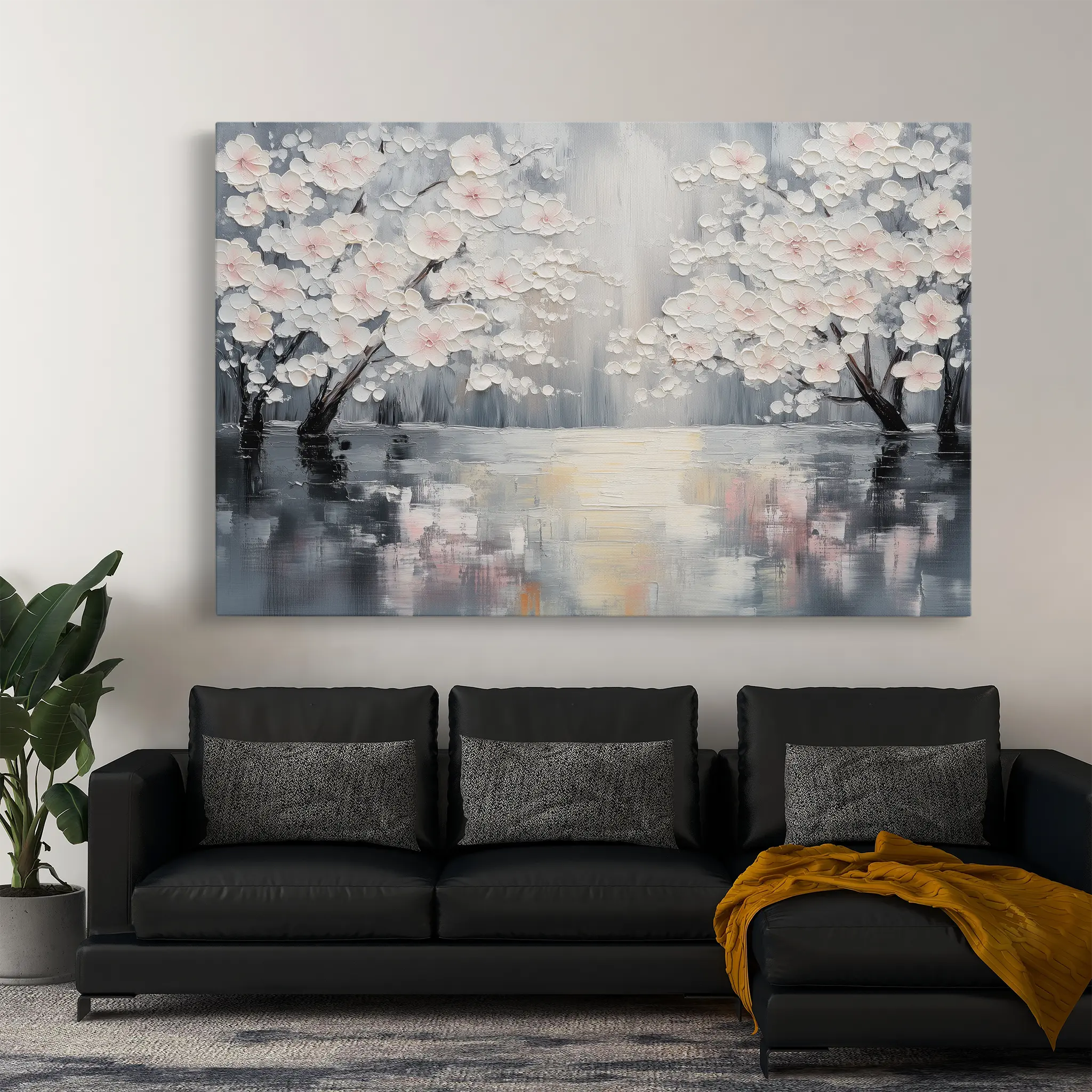 Floral Canvas Wall Art WAD1065-F 90 x 60 cm / Stretched on hidden frame