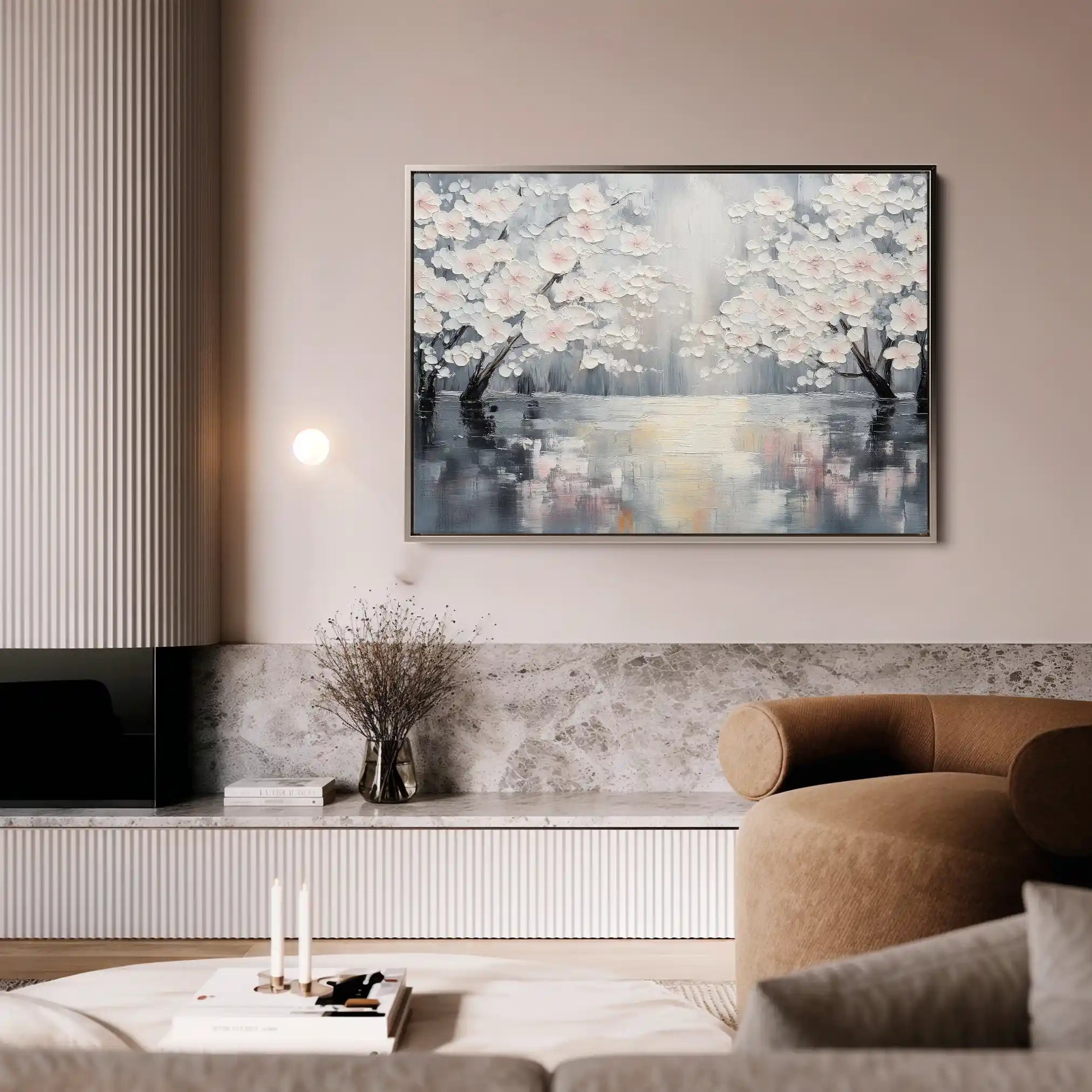 Floral Canvas Wall Art WAD1065-F 90 x 60 cm / Stretched on hidden frame