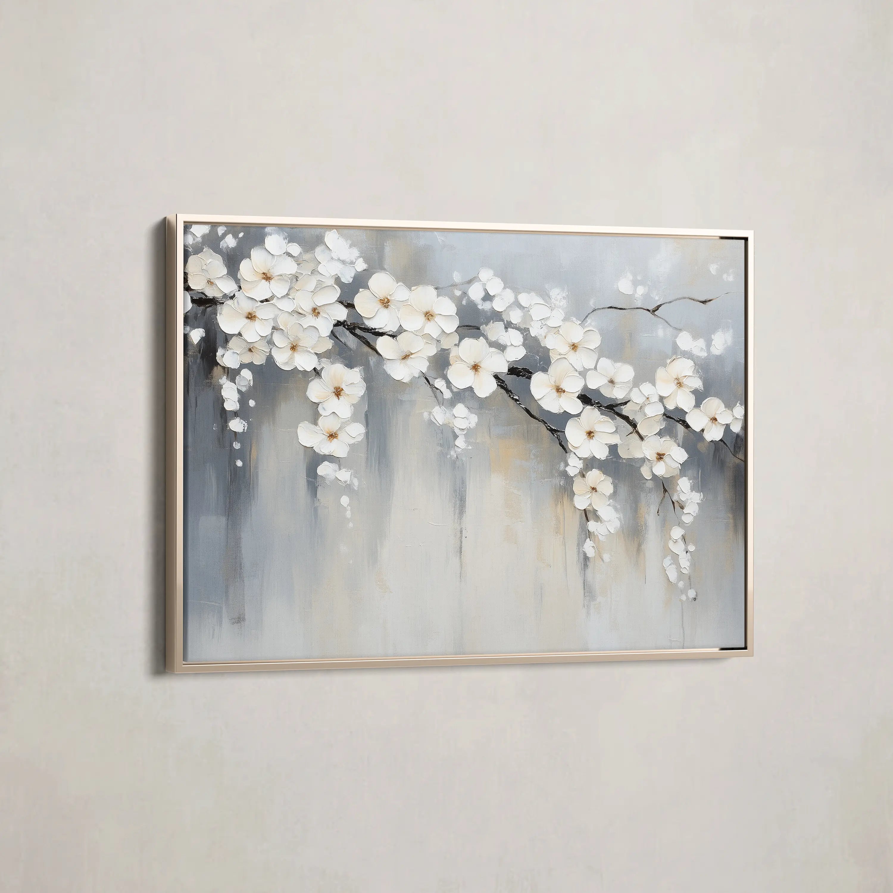 Floral Canvas Wall Art WAD1067-F 90 x 60 cm / Stretched on hidden frame