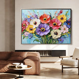 Floral Canvas Wall Art WAD1068-F 90 x 60 cm / Stretched on hidden frame
