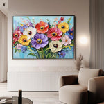 Floral Canvas Wall Art WAD1068-F 90 x 60 cm / Stretched on hidden frame