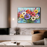 Floral Canvas Wall Art WAD1068-F 90 x 60 cm / Stretched on hidden frame