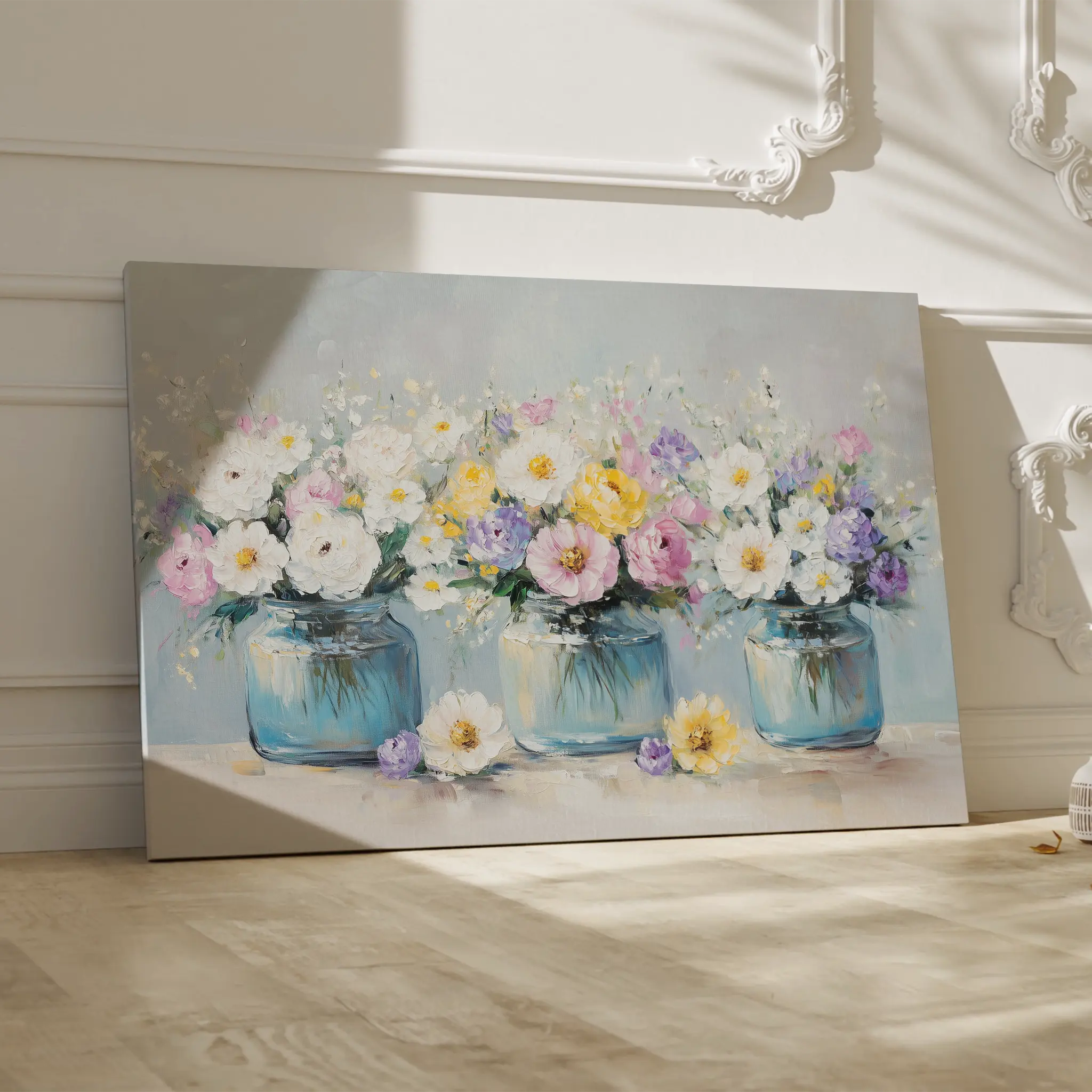 Floral Canvas Wall Art WAD1069-F 90 x 60 cm / Stretched on hidden frame