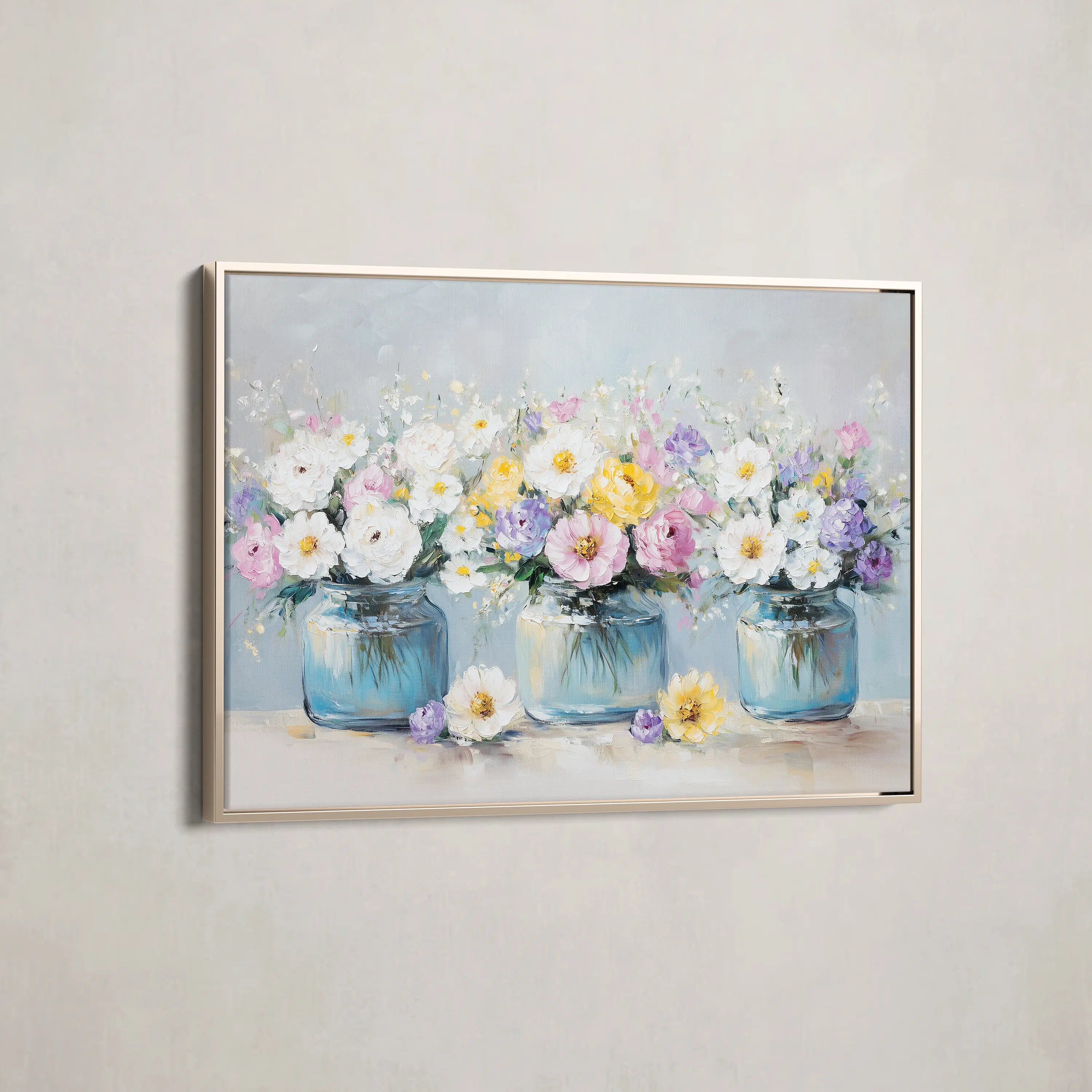 Floral Canvas Wall Art WAD1069-F 90 x 60 cm / Stretched on hidden frame